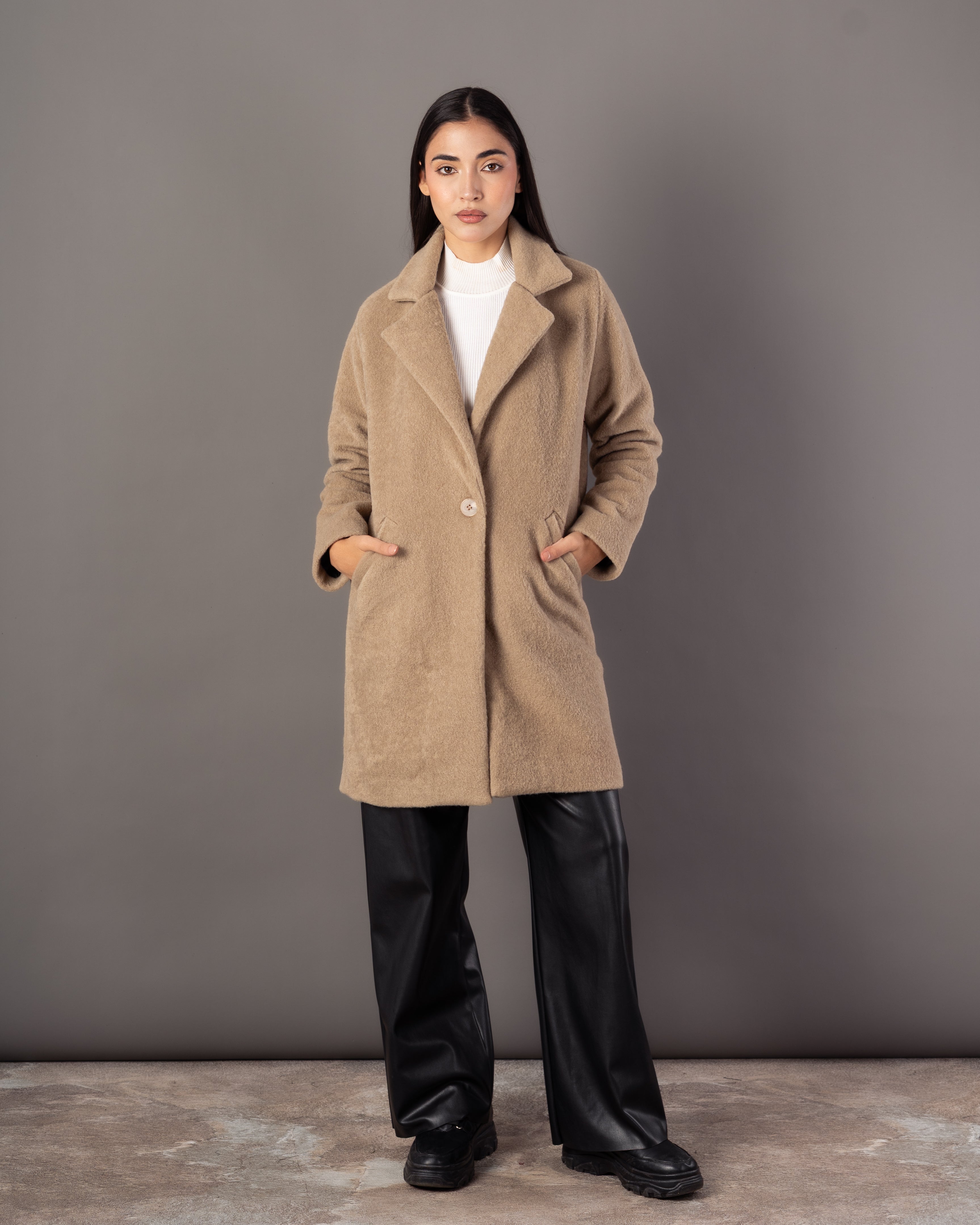 Wool Jacket – Plain (Single Button)