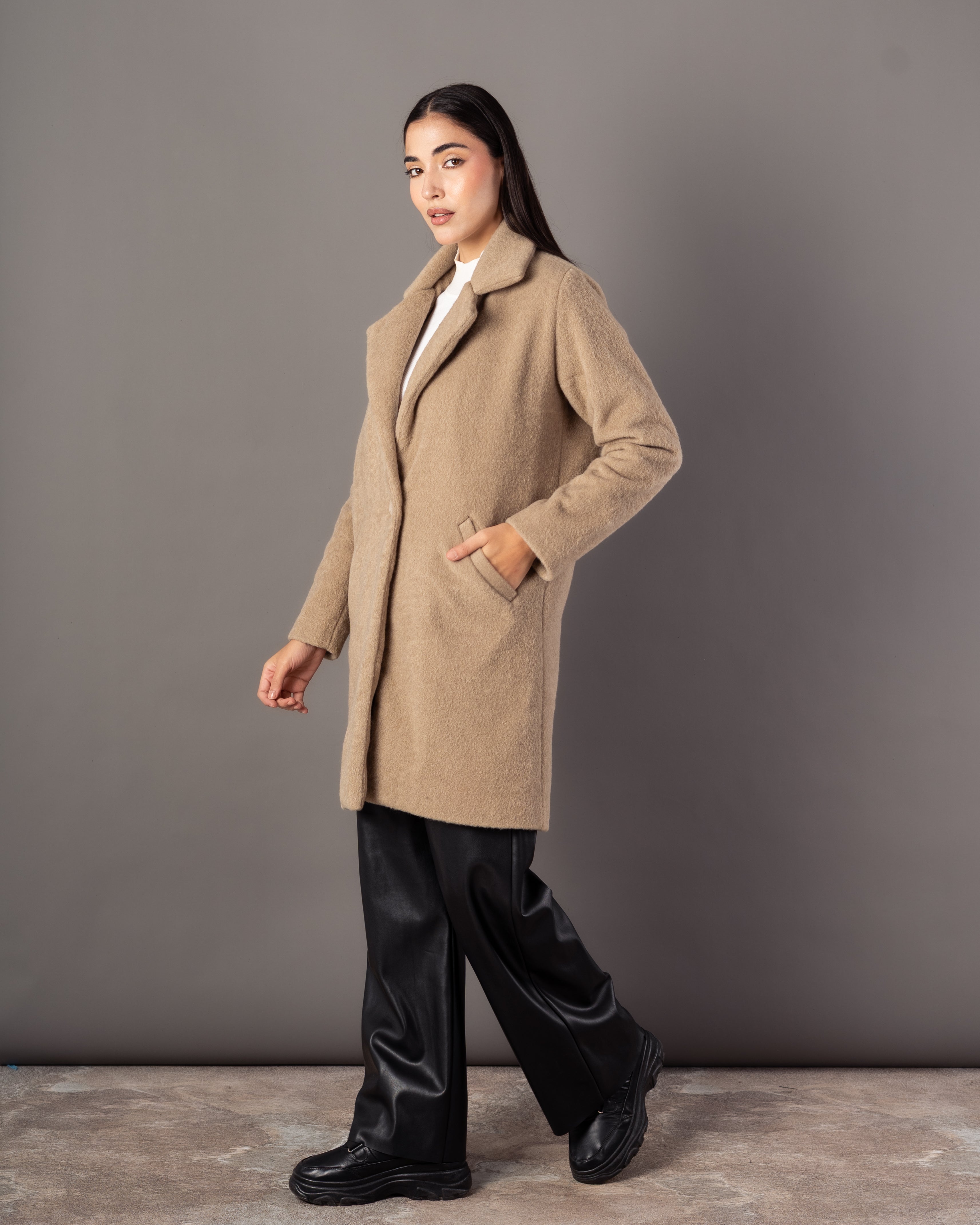 Wool Jacket – Plain (Single Button)