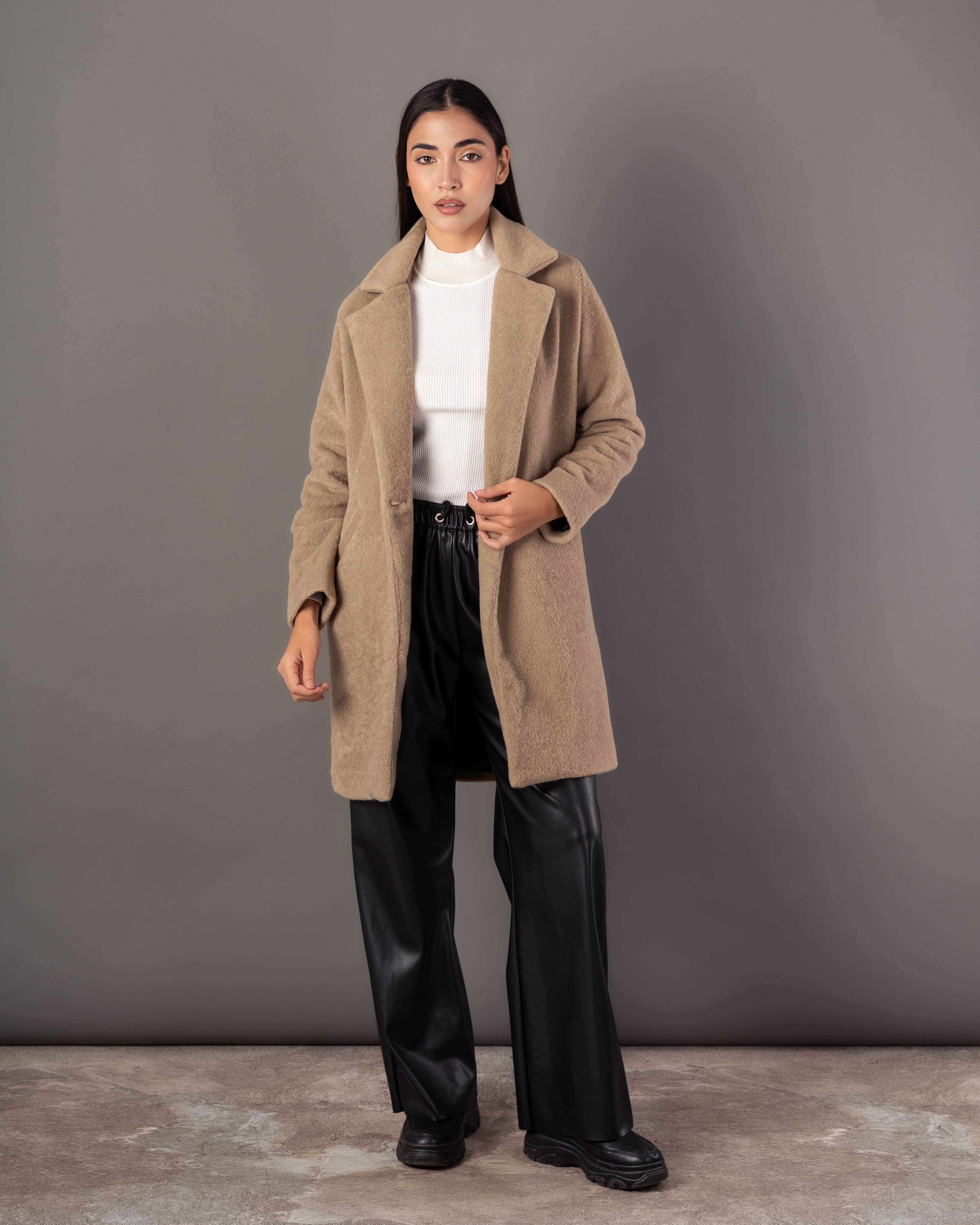 Wool Jacket – Plain (Single Button)