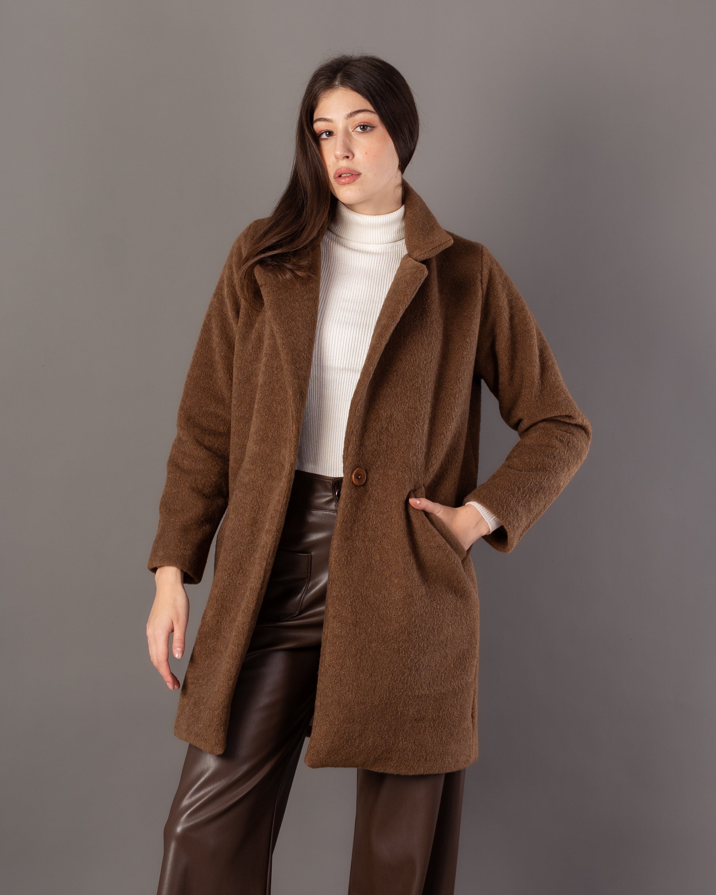 Wool Jacket – Plain (Single Button)