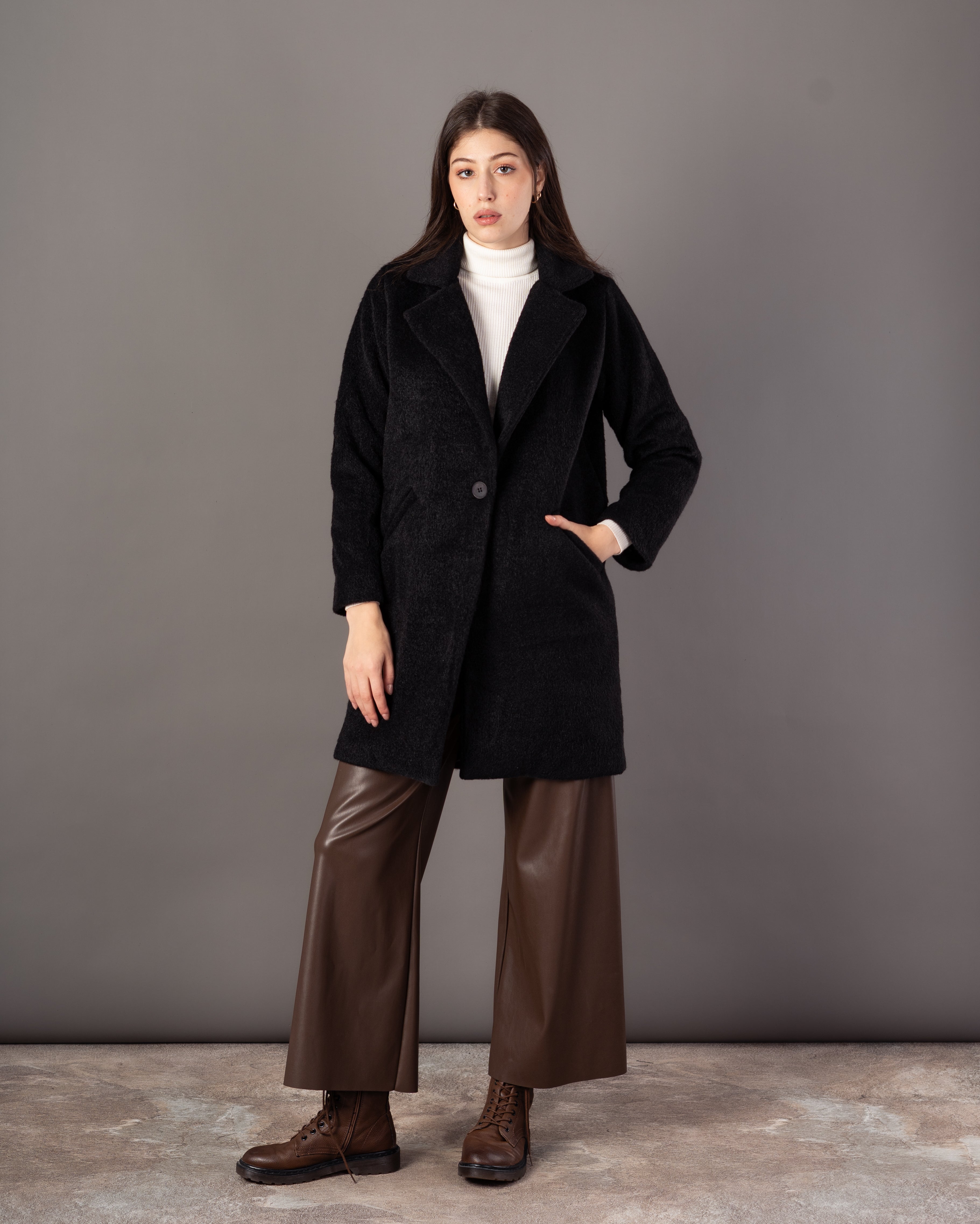 Wool Jacket – Plain (Single Button)