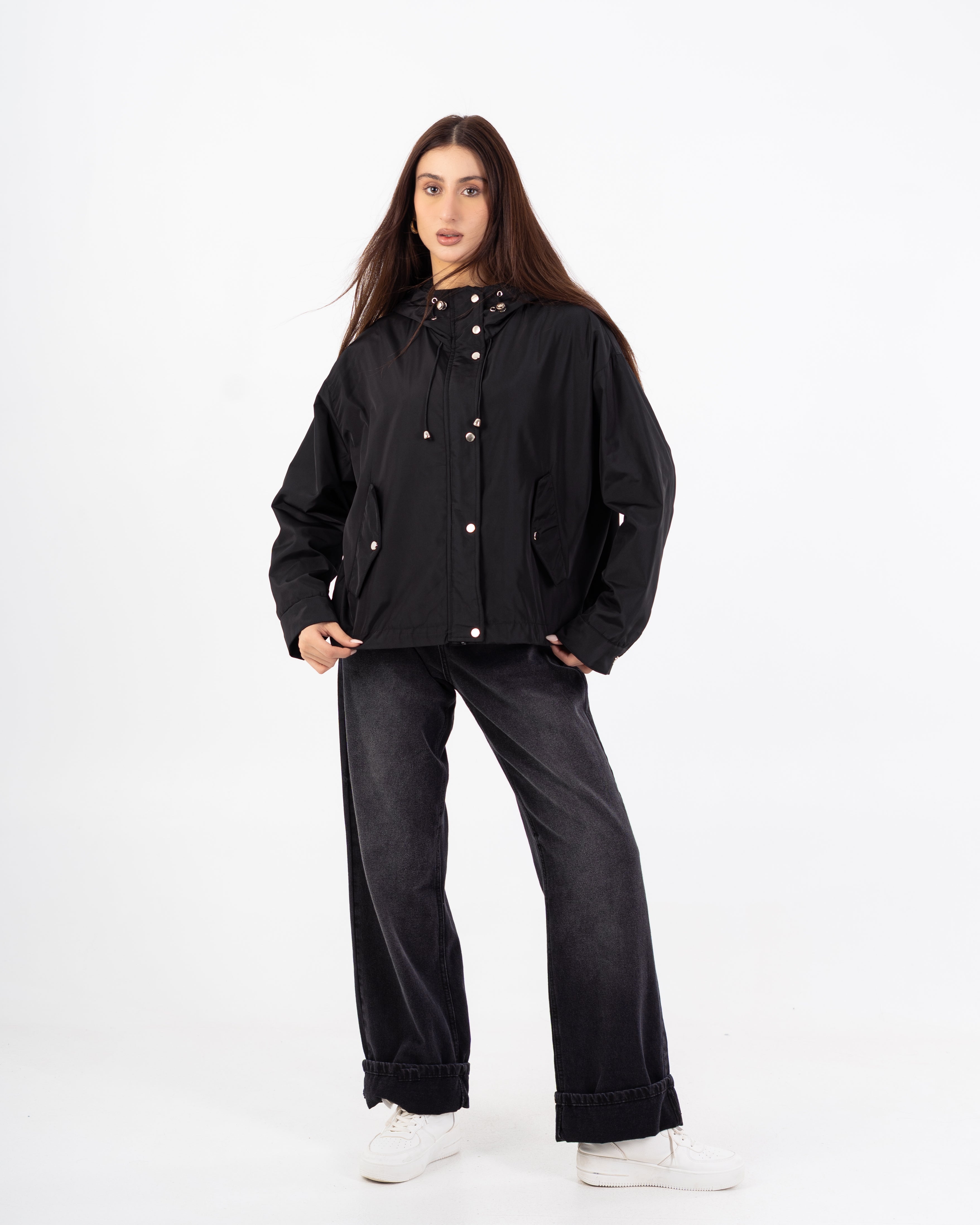 سترة مقاومة للماء – أزرار كبسولة (بغطاء رأس)