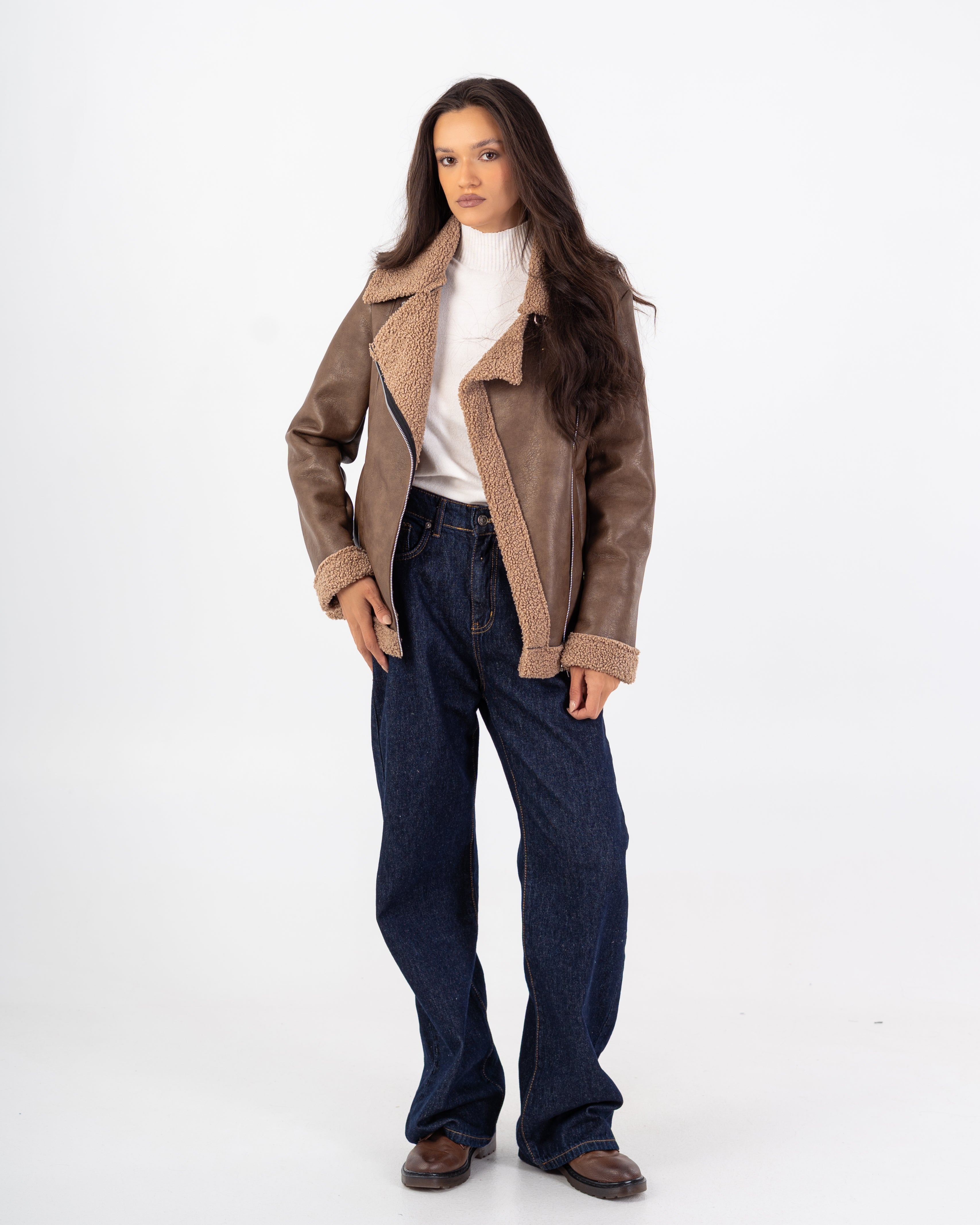 جاكيت جلدي – مبطن (فرو)