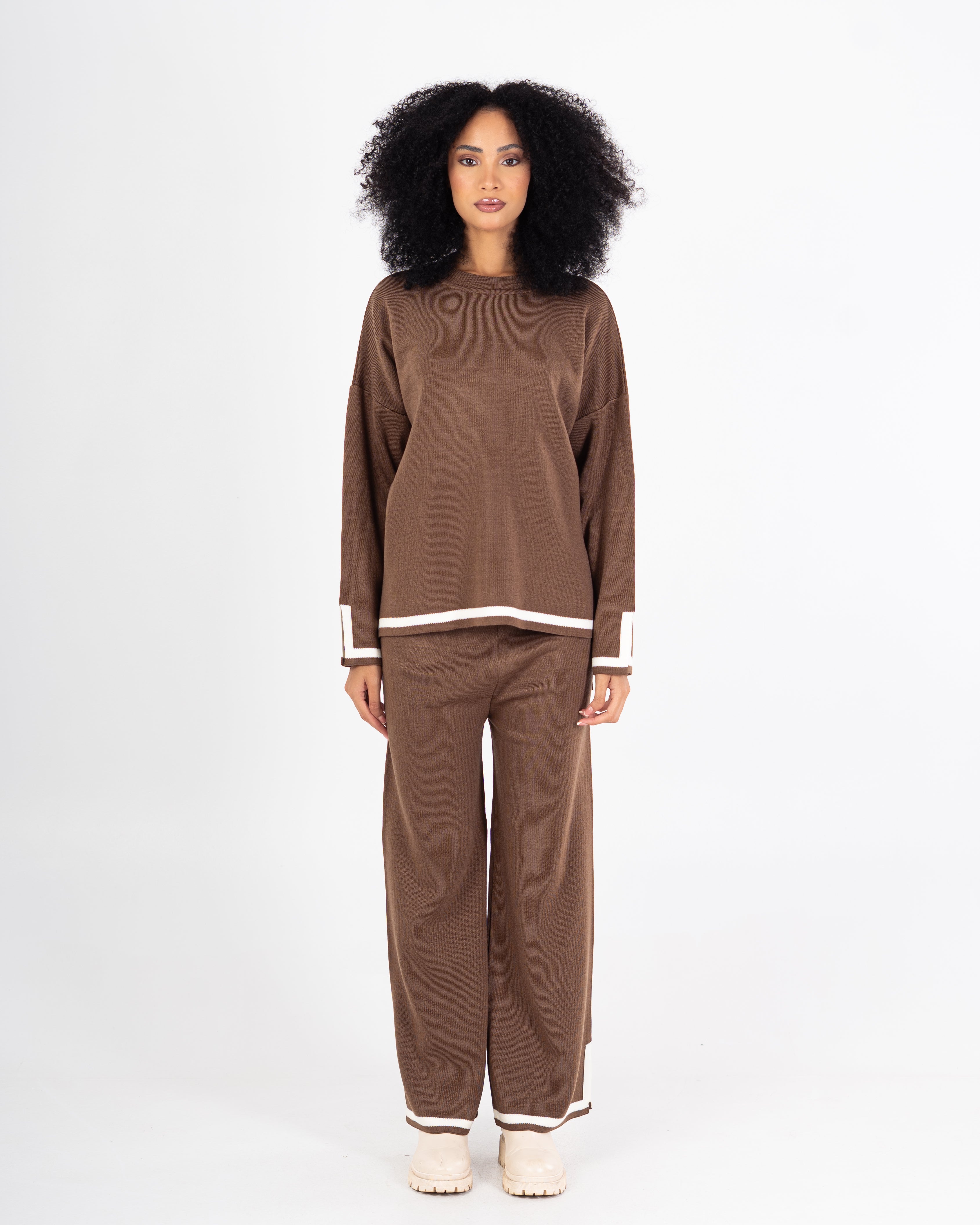 Knitwear Suit – Color (Stripe On Sleeves - Hem)
