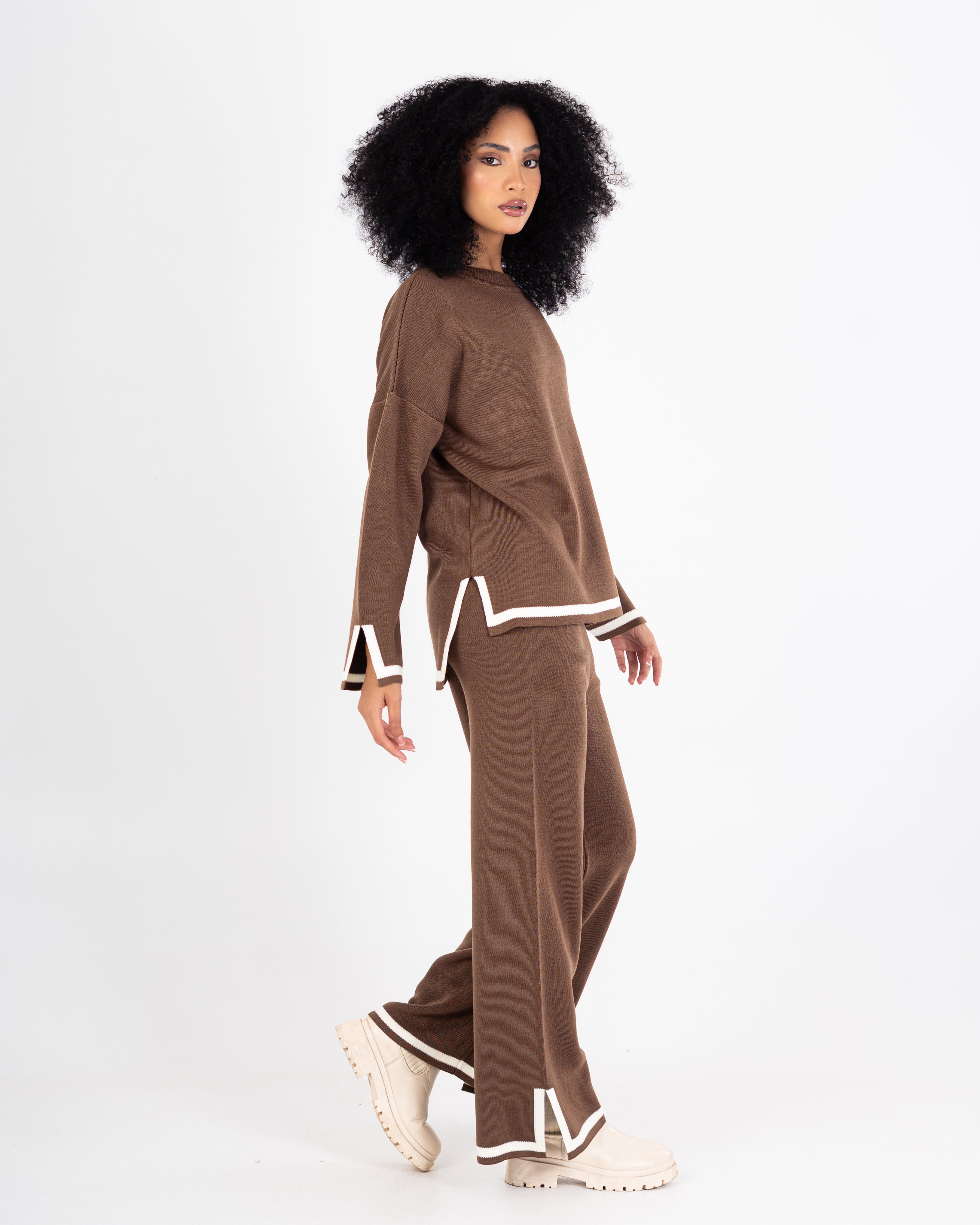 Knitwear Suit – Color (Stripe On Sleeves - Hem)