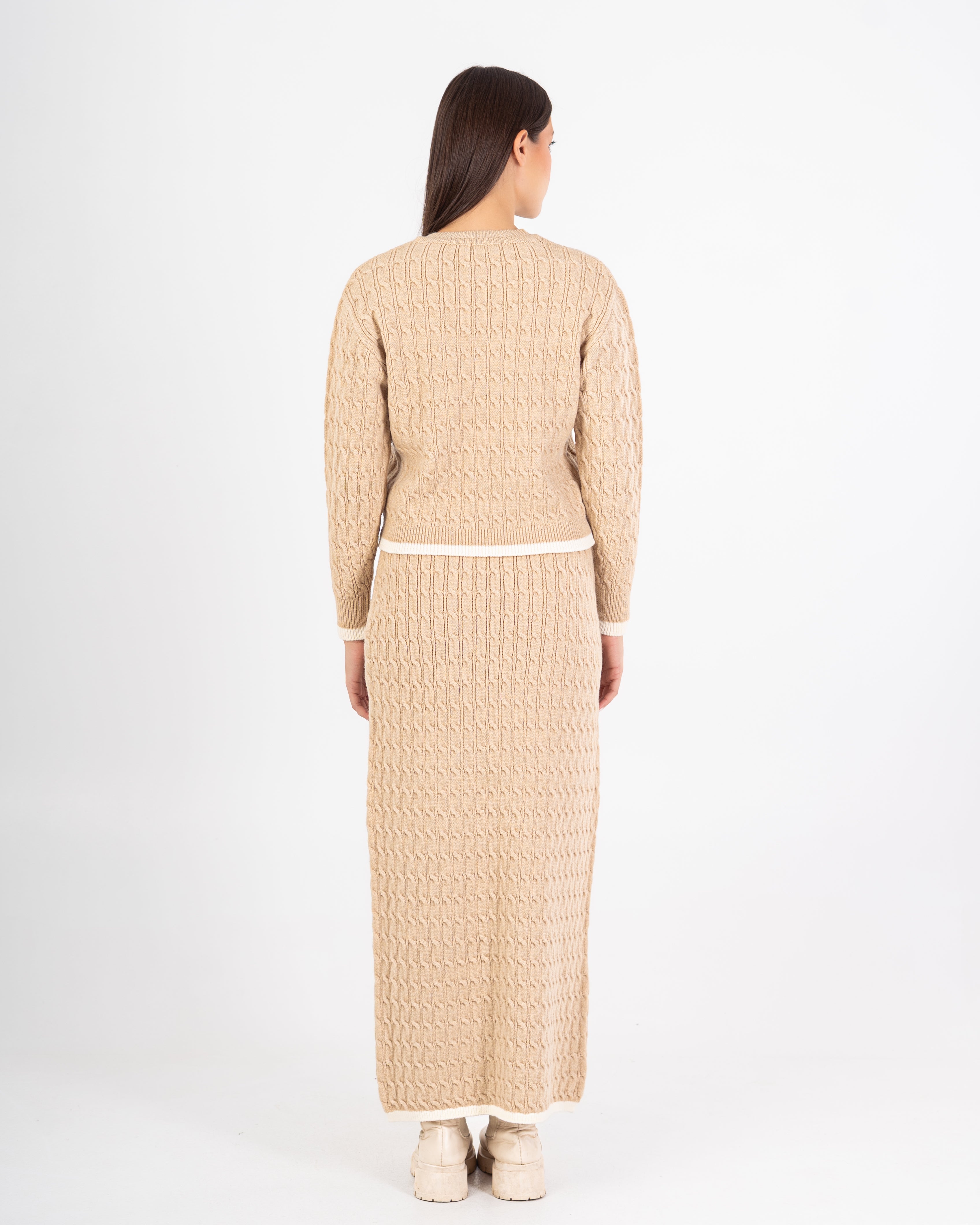 Knitwear Suit – Plain (Two Pieces)