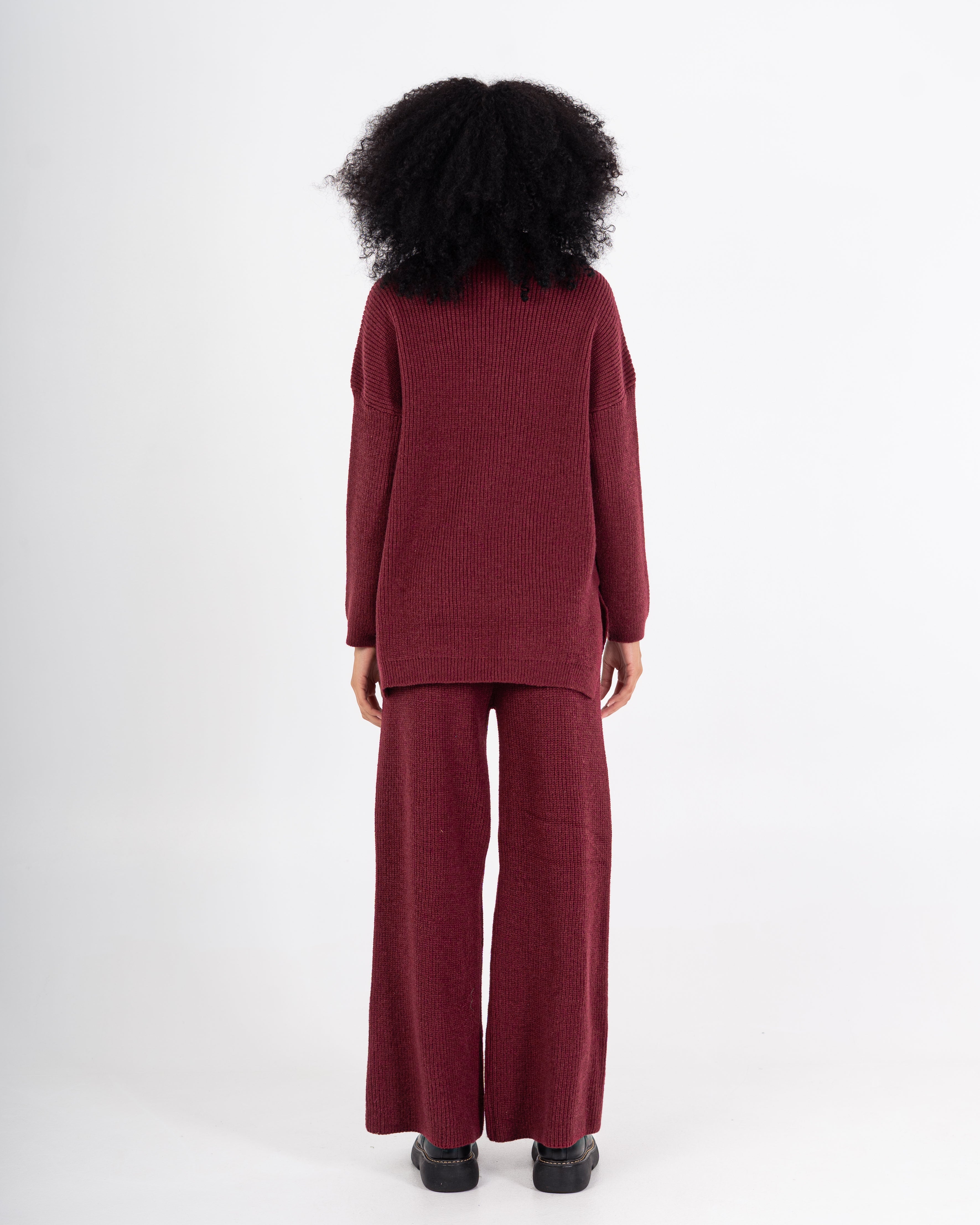 Knitwear Suit – Plain (High Neck With Zipper)