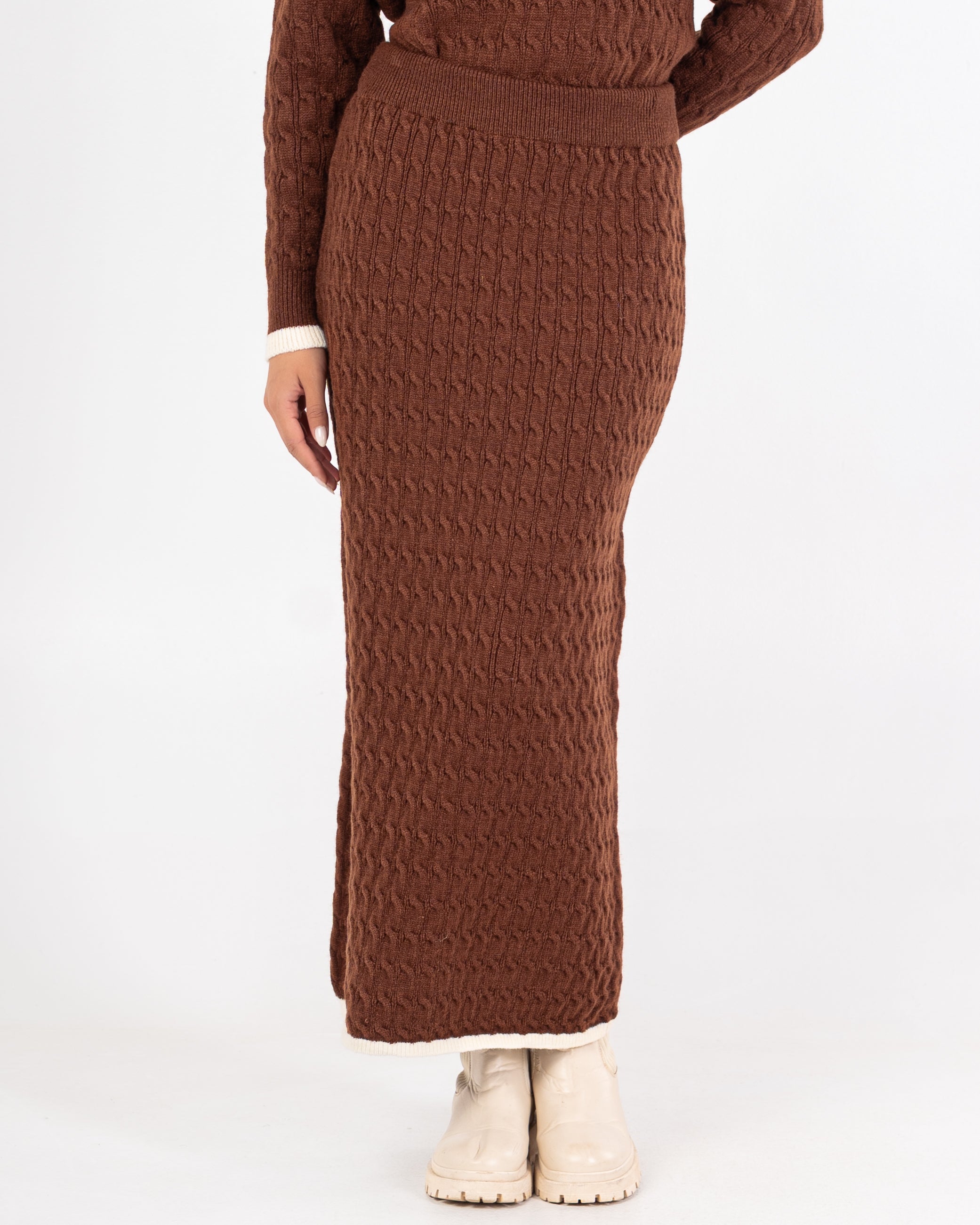 Knitwear Suit – Plain (Two Pieces)