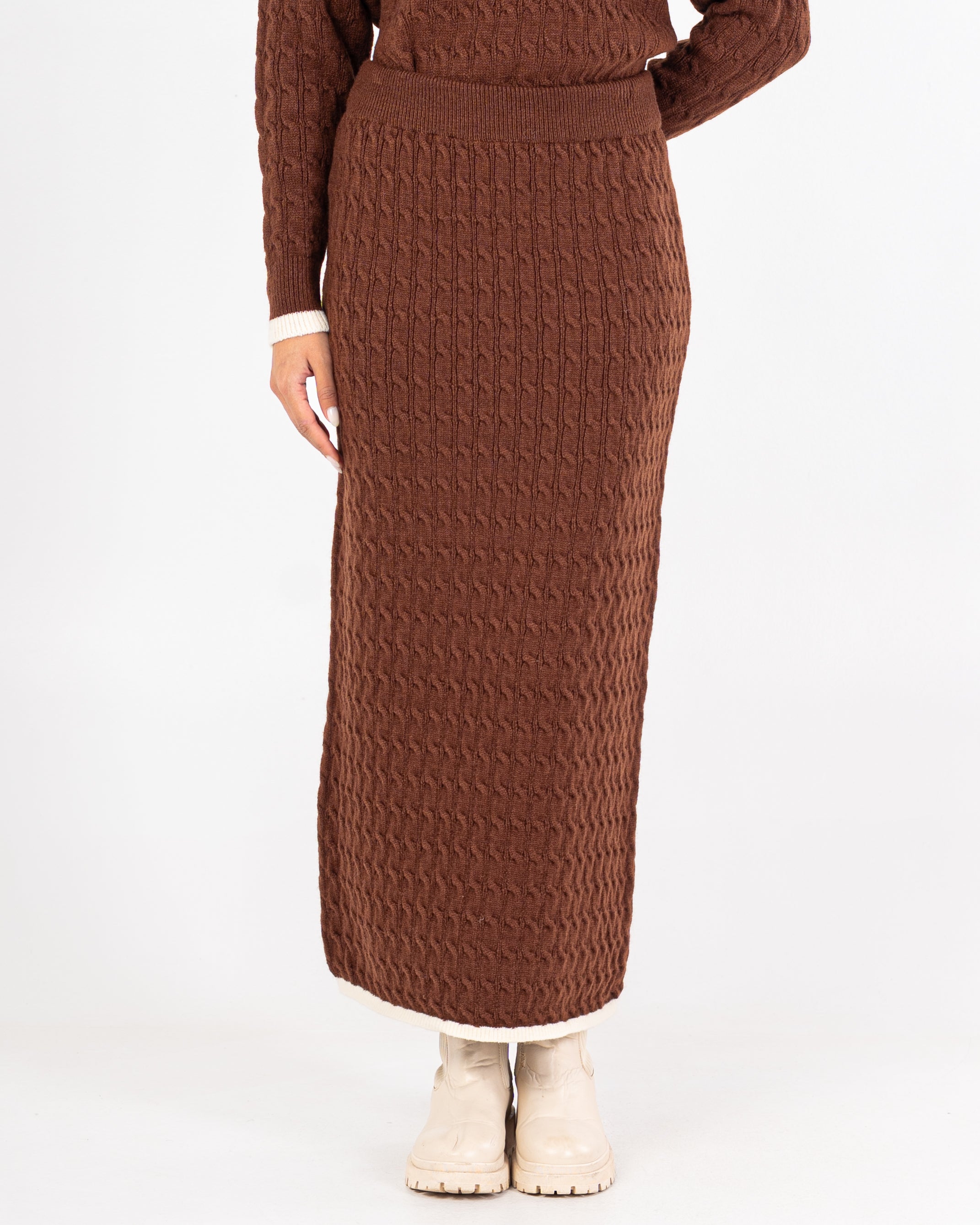 Knitwear Suit – Plain (Two Pieces)