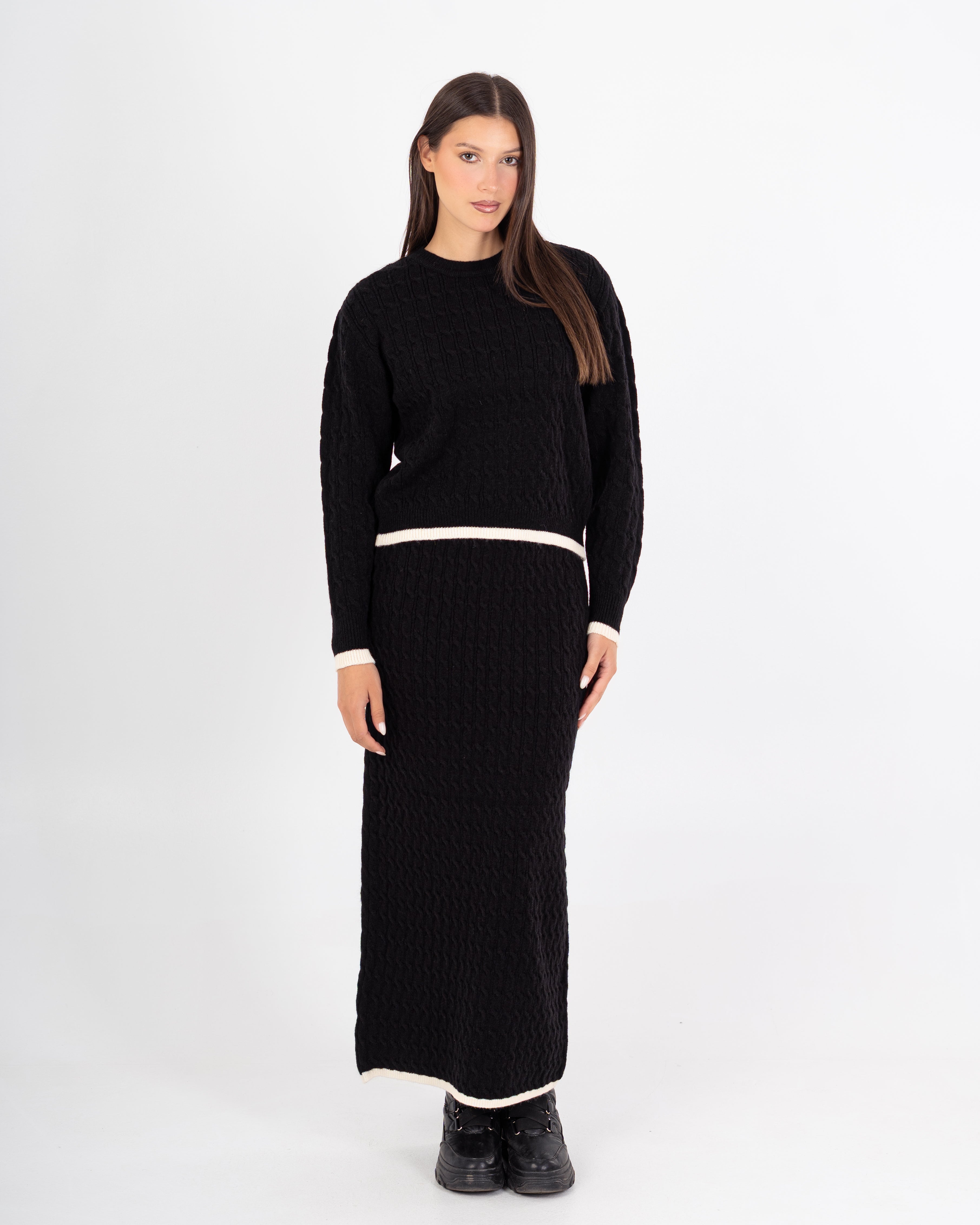 Knitwear Suit – Plain (Two Pieces)