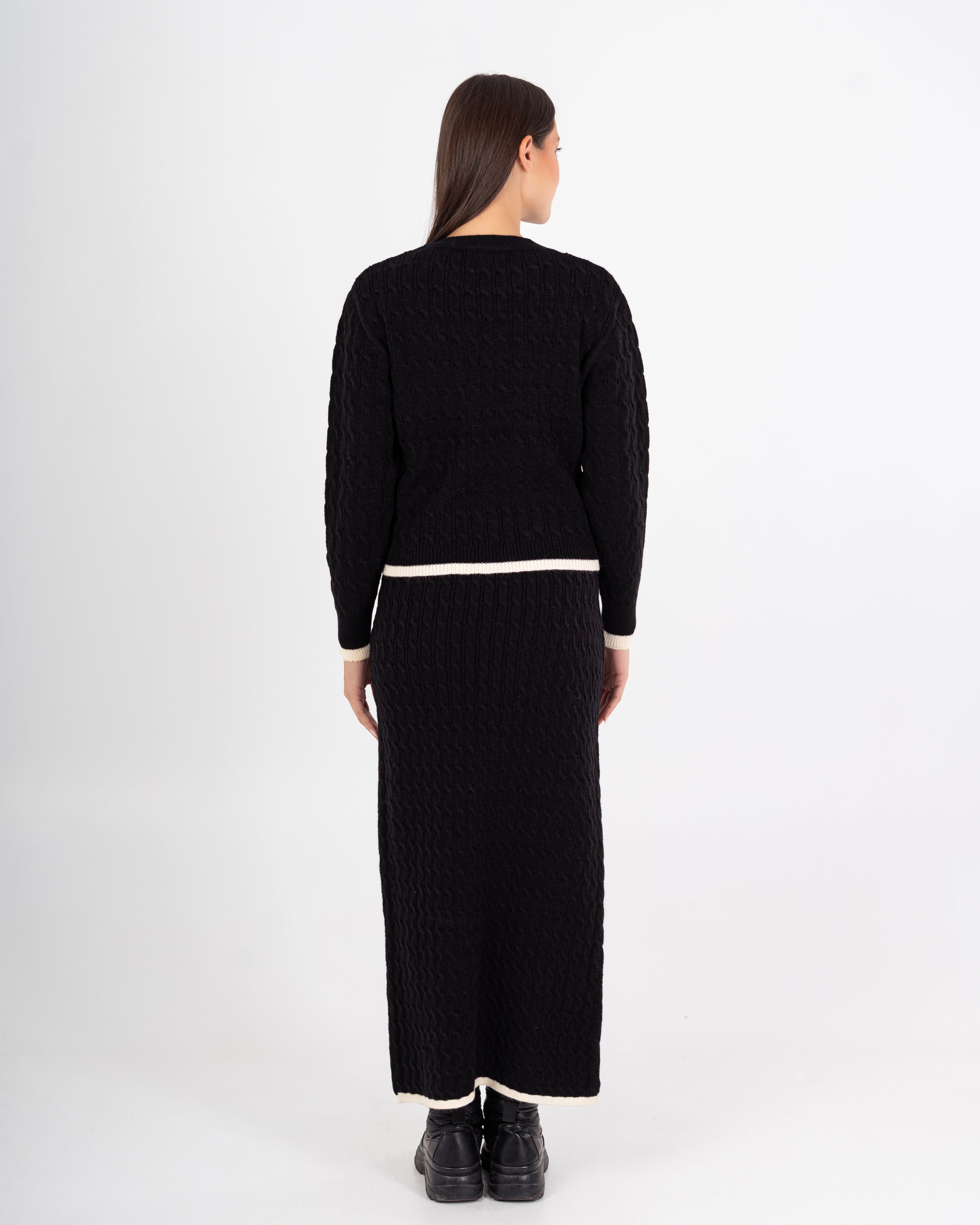 Knitwear Suit – Plain (Two Pieces)