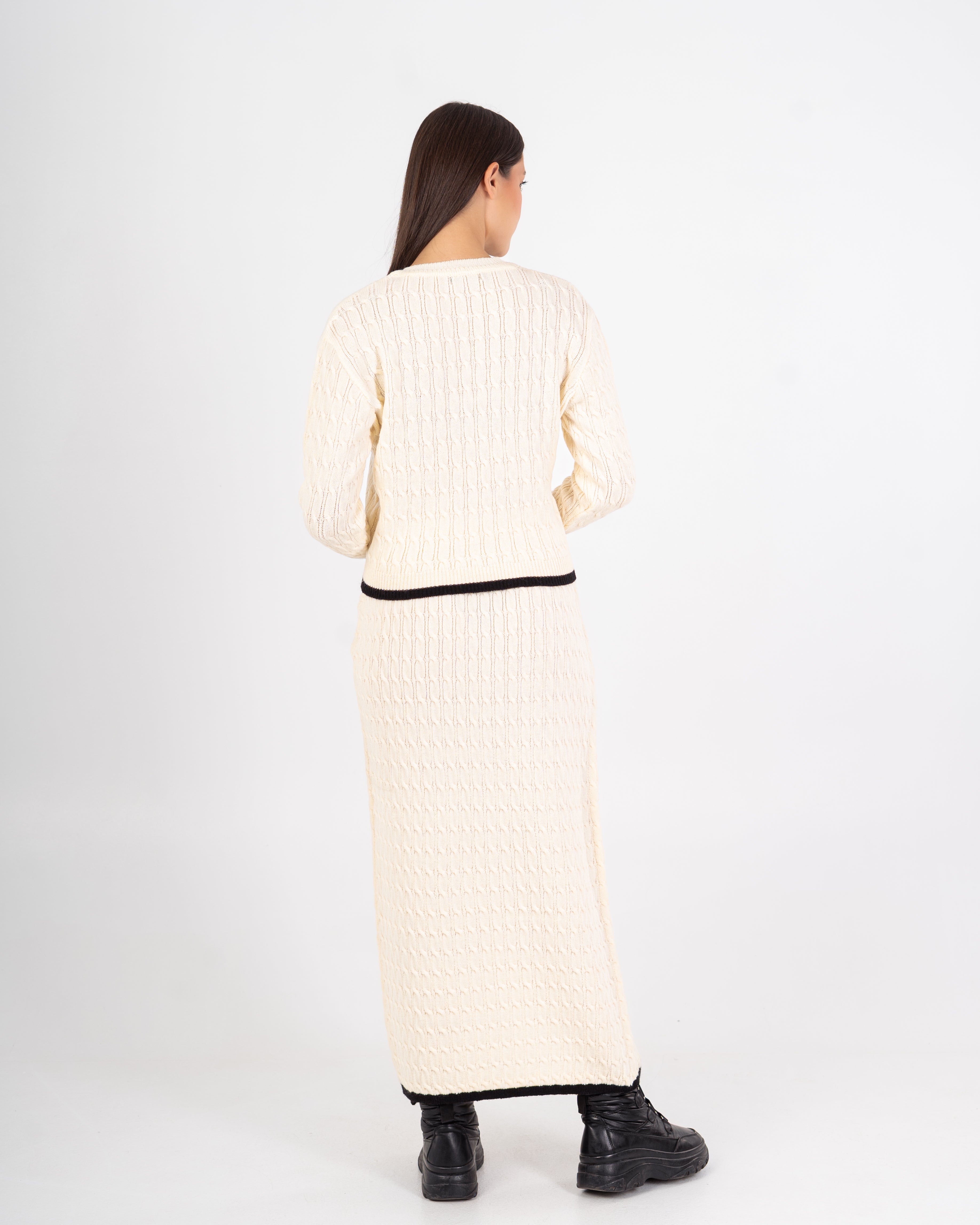 Knitwear Suit – Plain (Two Pieces)