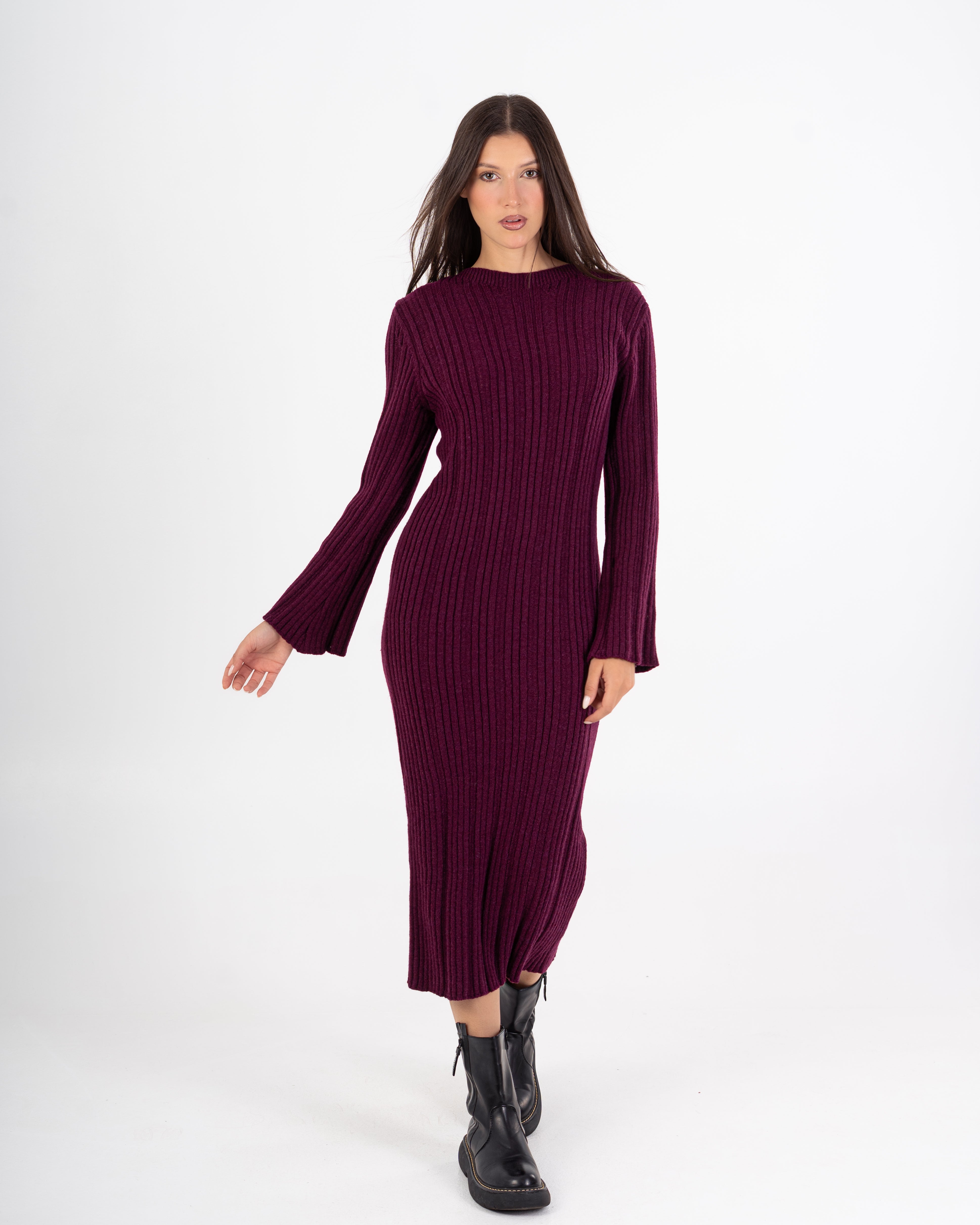 Knitwear Dress – Lightly Striped