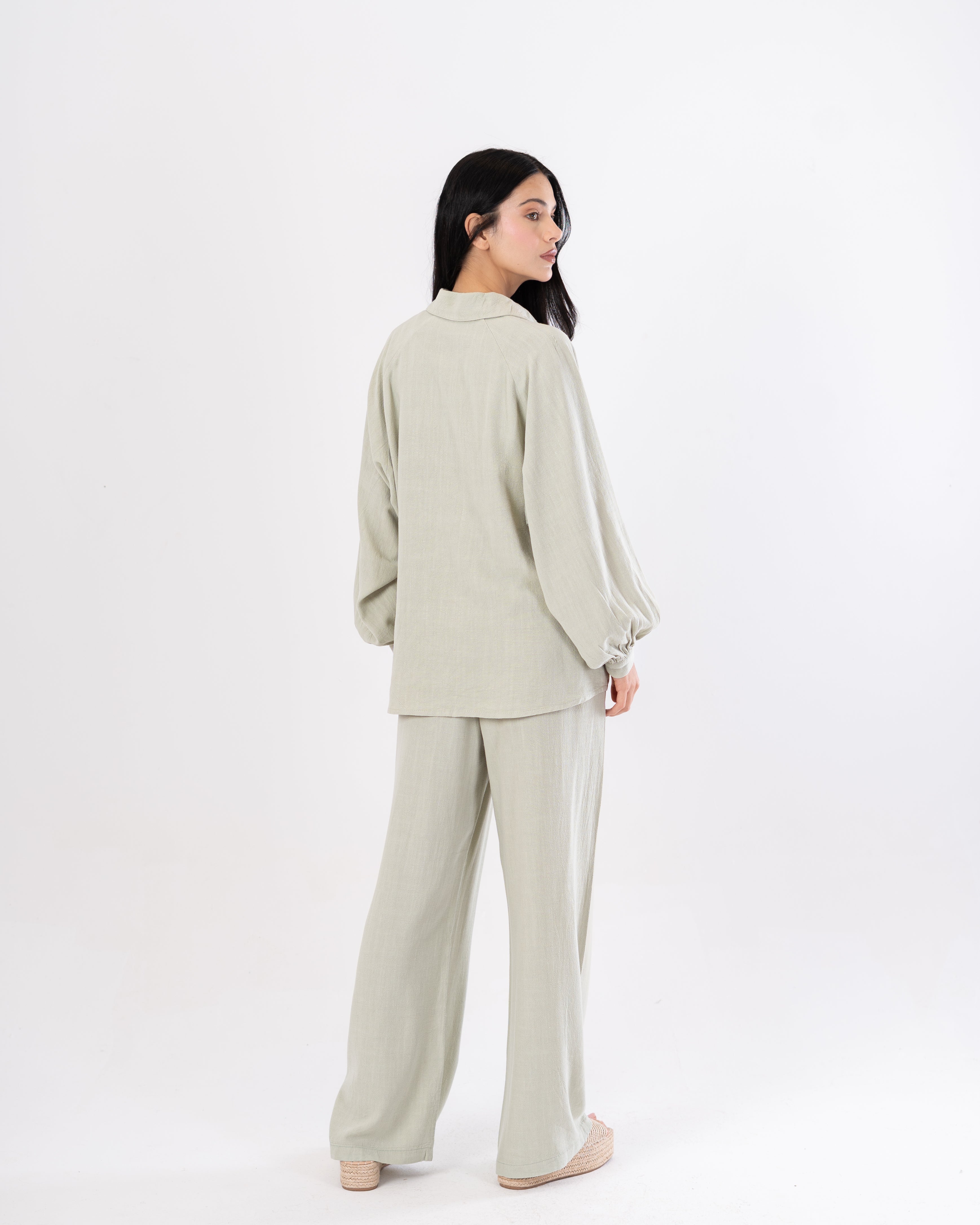 Plain Shirt – (V-Neck) With Wide Sleeves