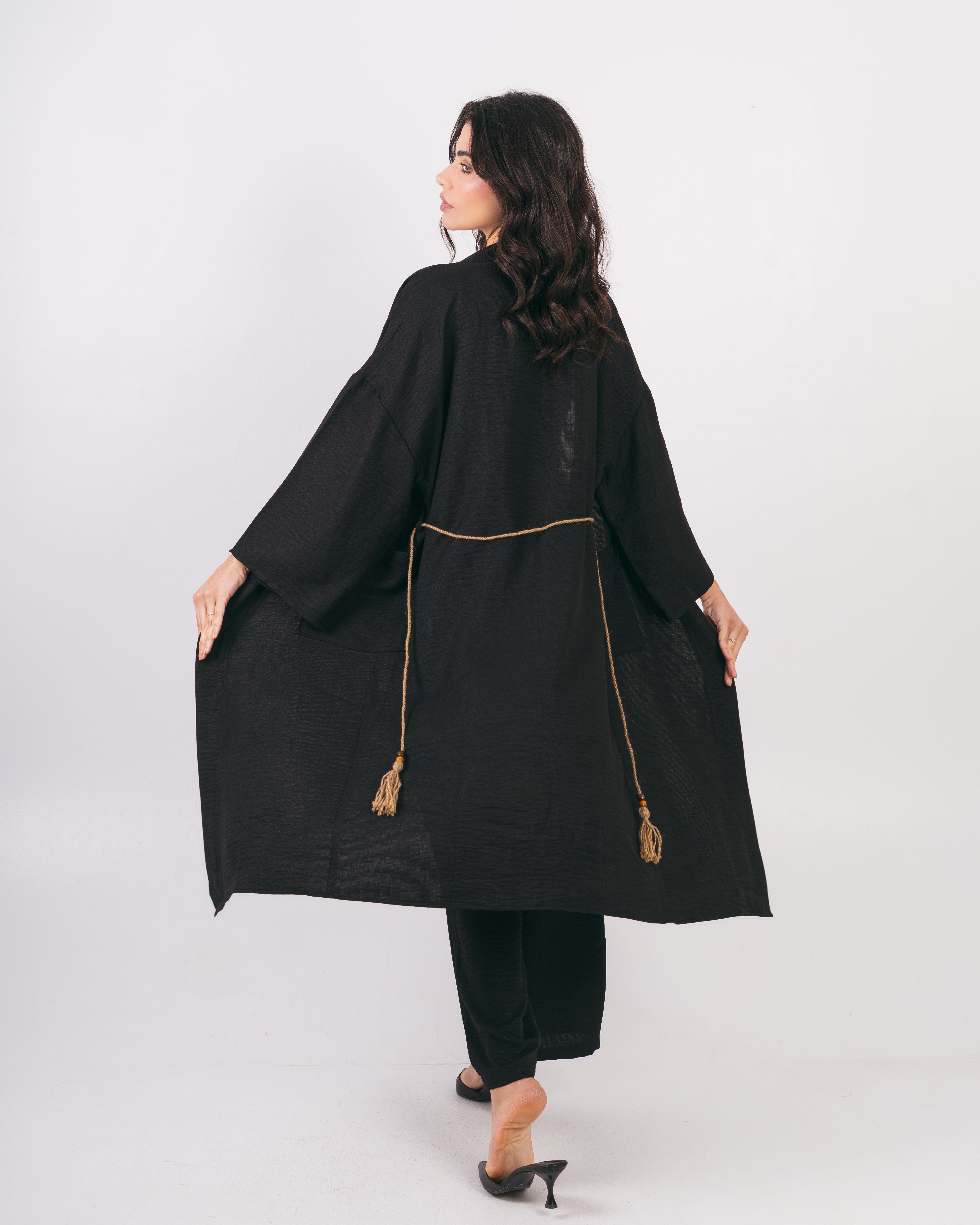 كيمونو سادة - مع حزام منفصل