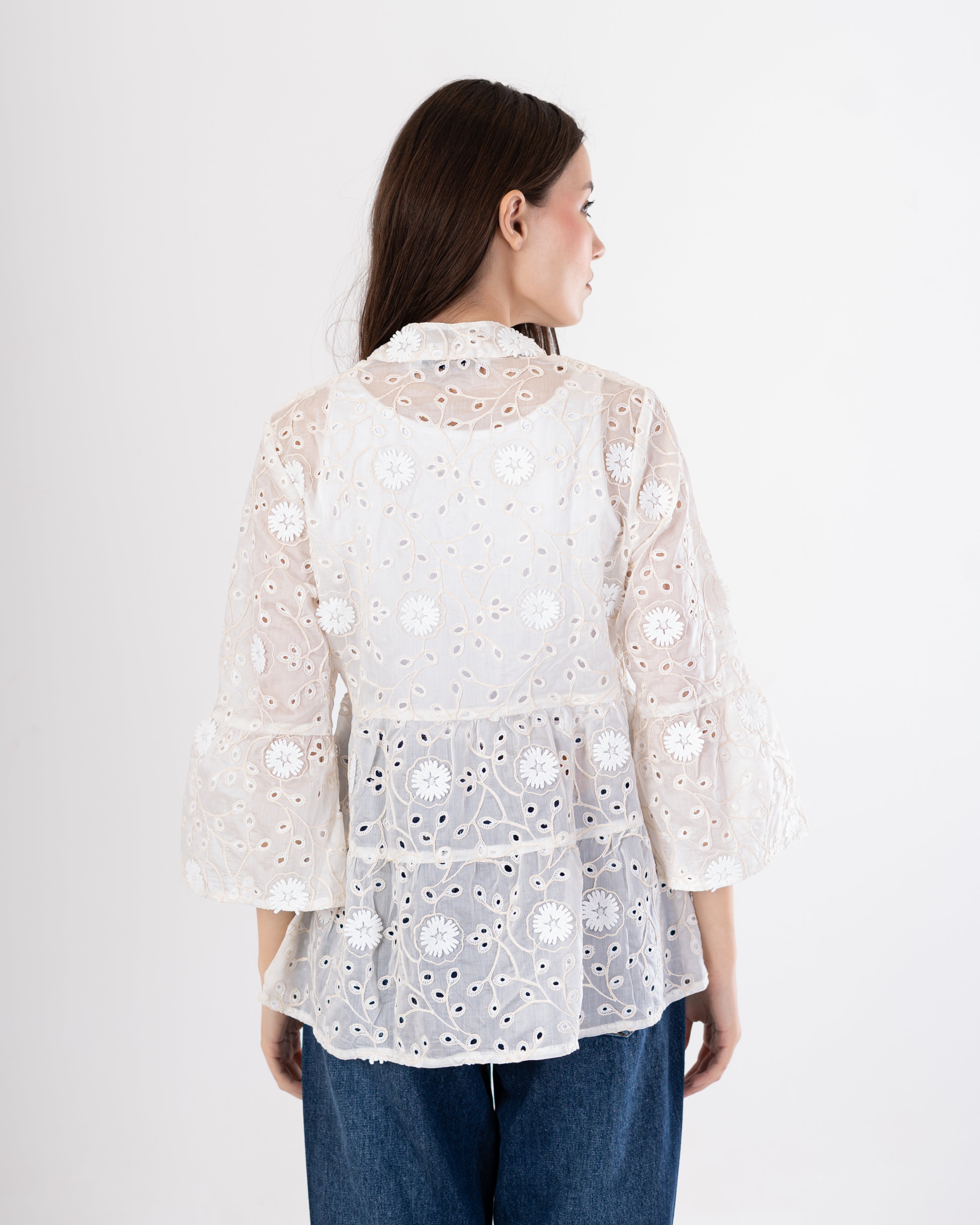 Embroidered Blouse – Floral Design