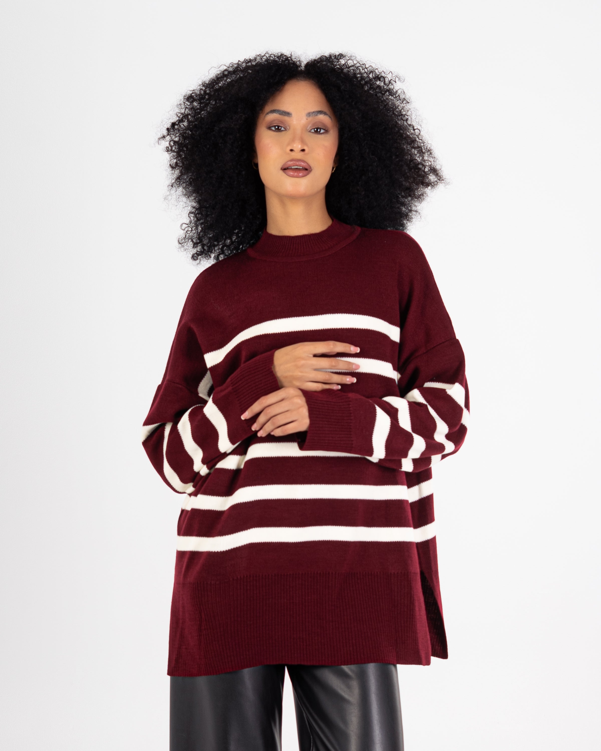 Knitwear Pullover – Oversized (Horizontal Stripes)