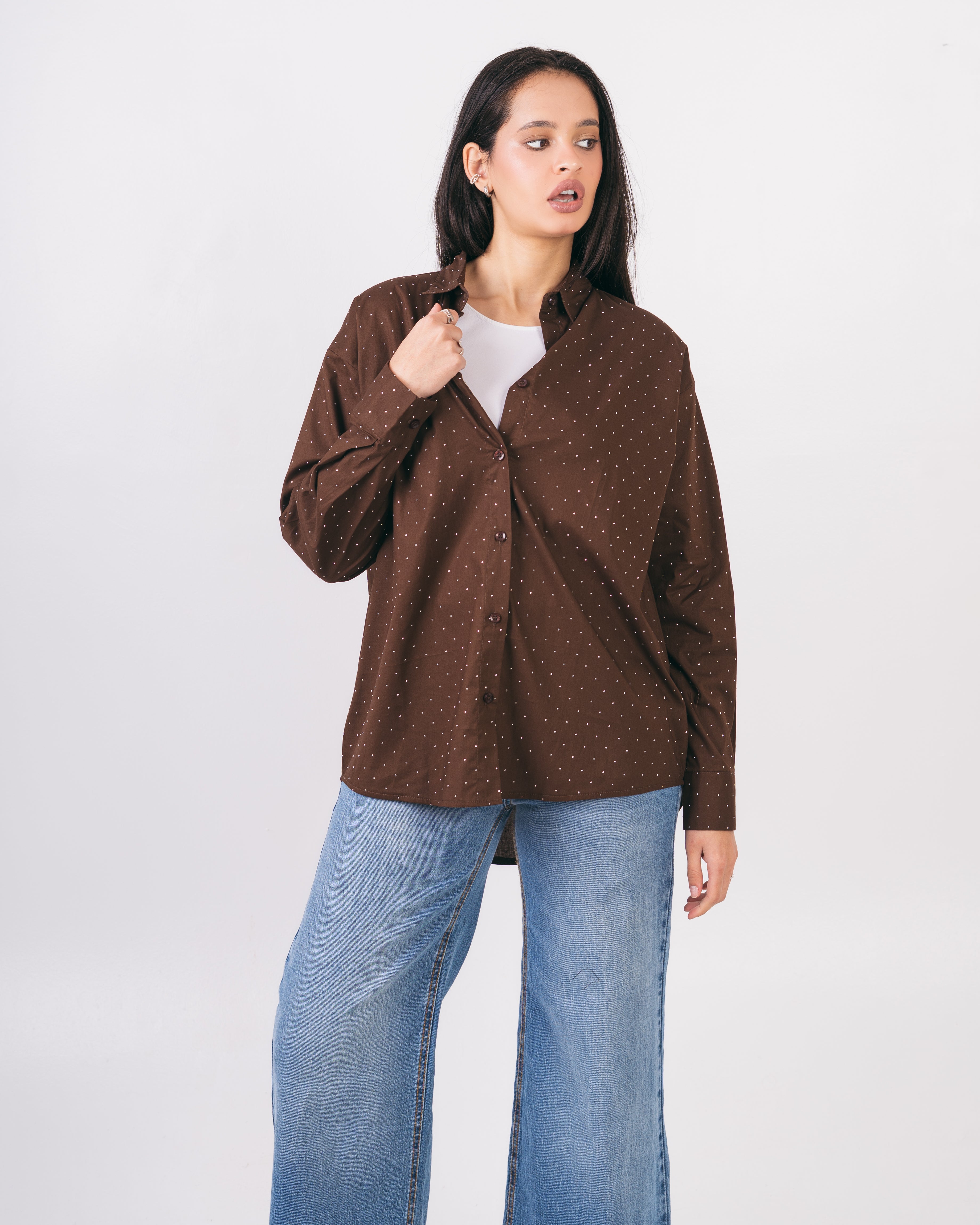 Long Shirt - With Shiny Beads