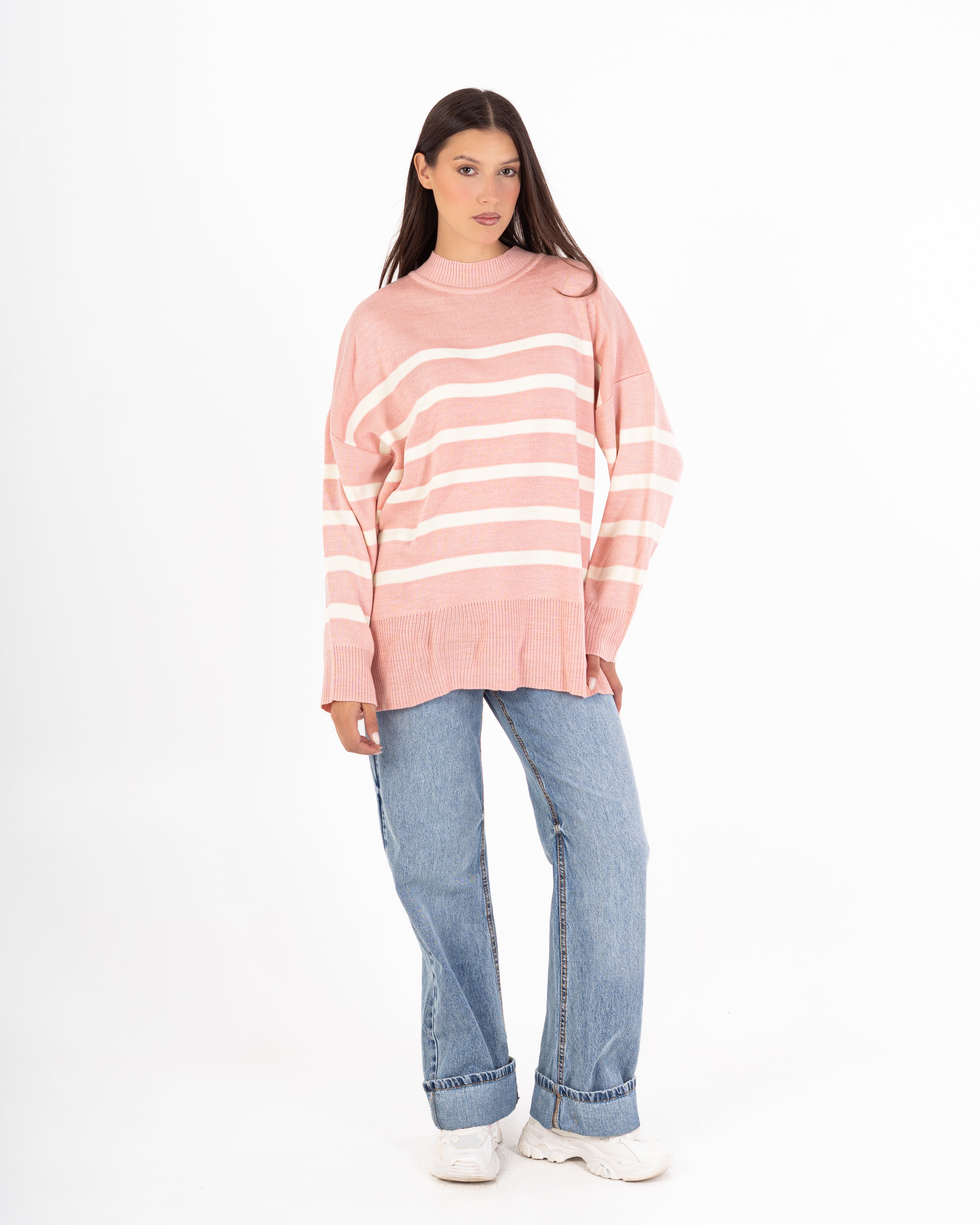Knitwear Pullover – Oversized (Horizontal Stripes)