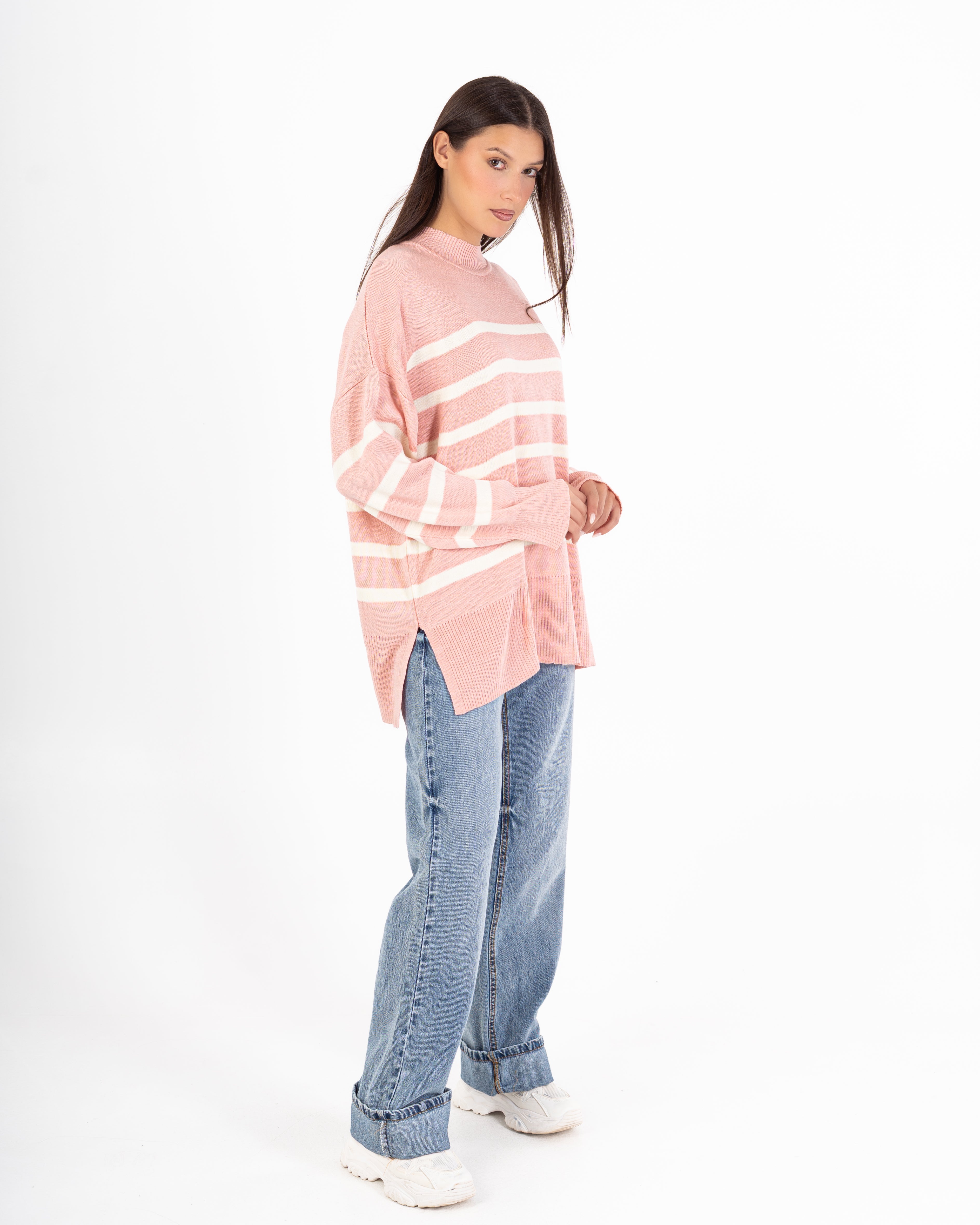 Knitwear Pullover – Oversized (Horizontal Stripes)