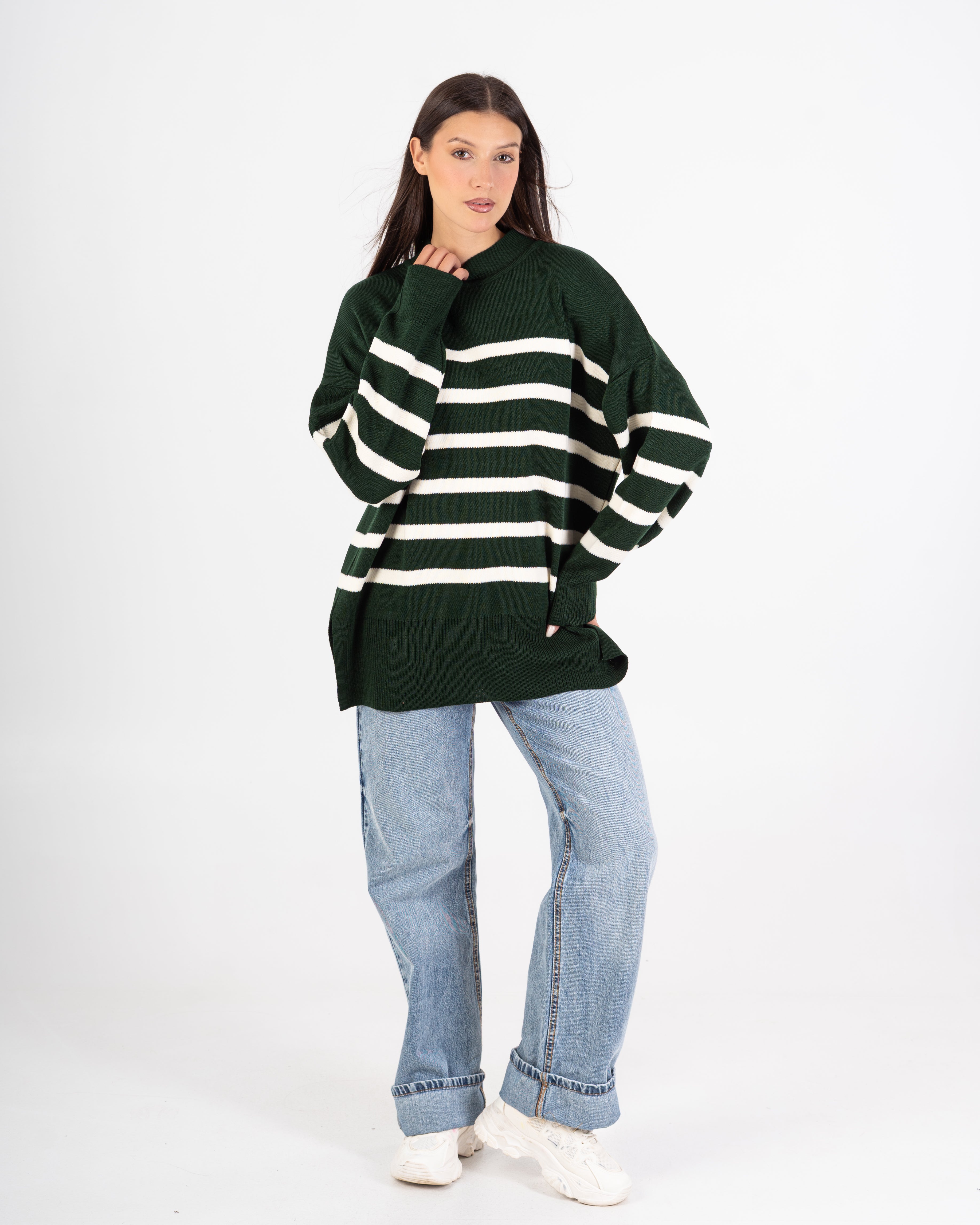 Knitwear Pullover – Oversized (Horizontal Stripes)