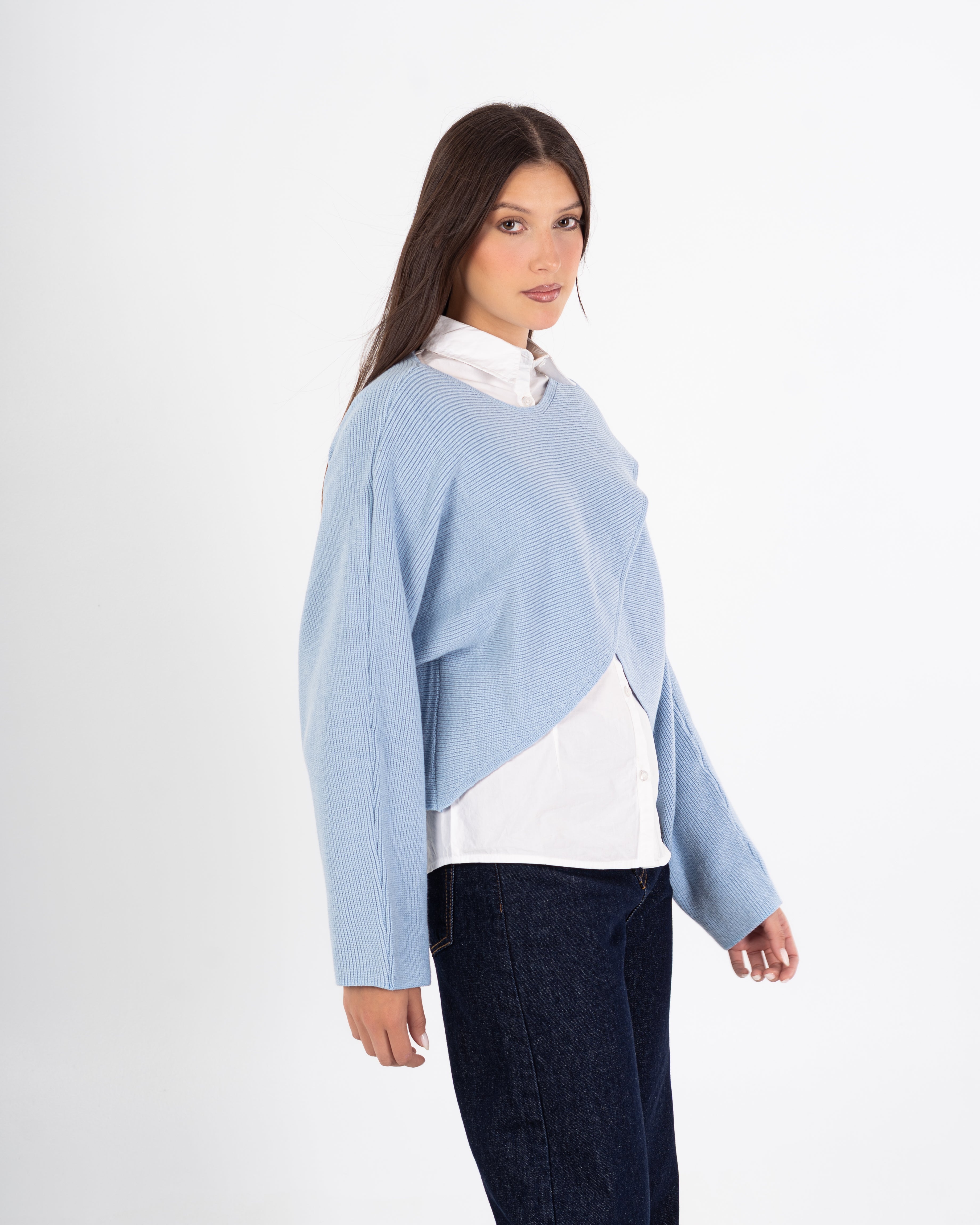Knitwear Pullover – X-Pattern (Plain)
