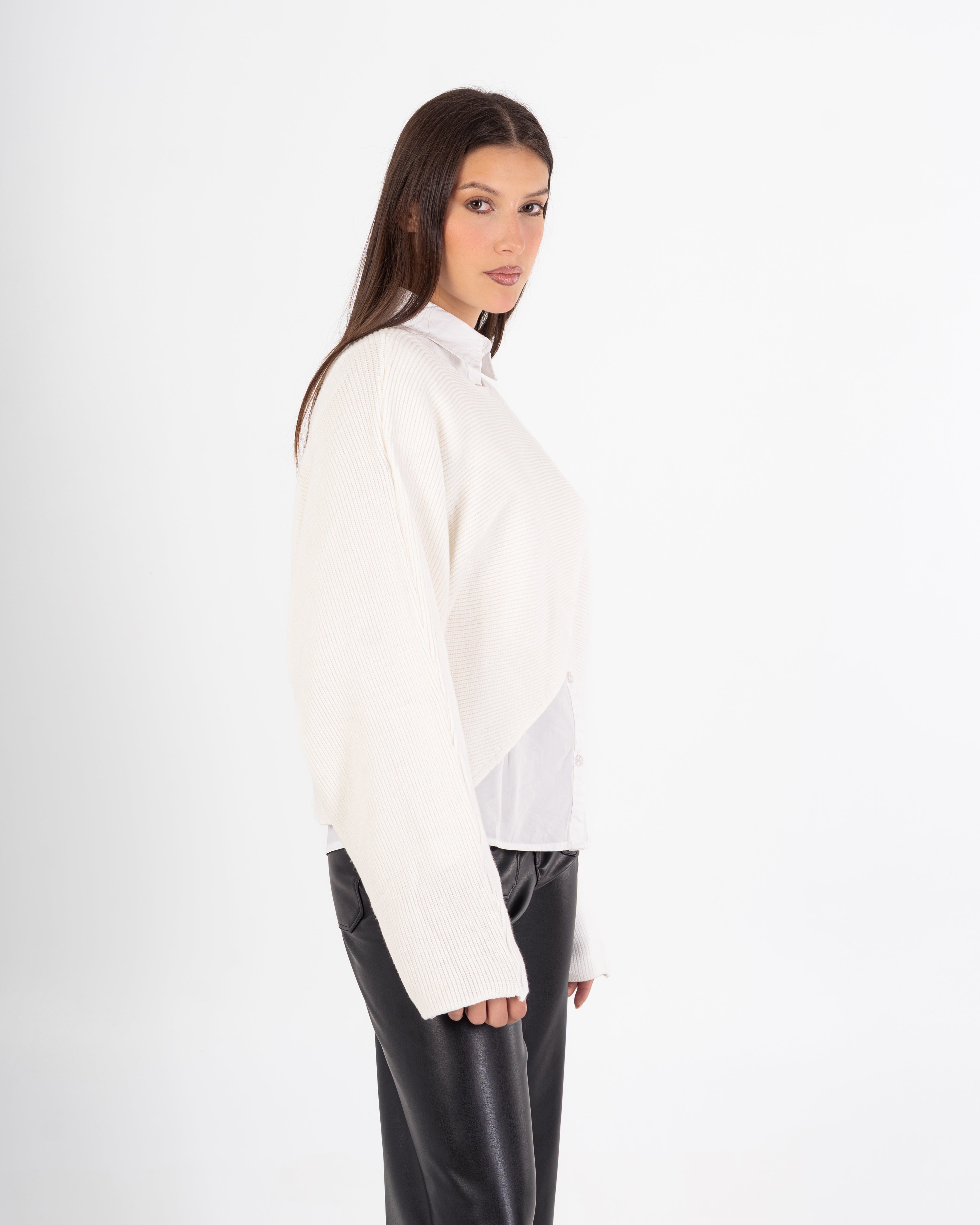 Knitwear Pullover – X-Pattern (Plain)