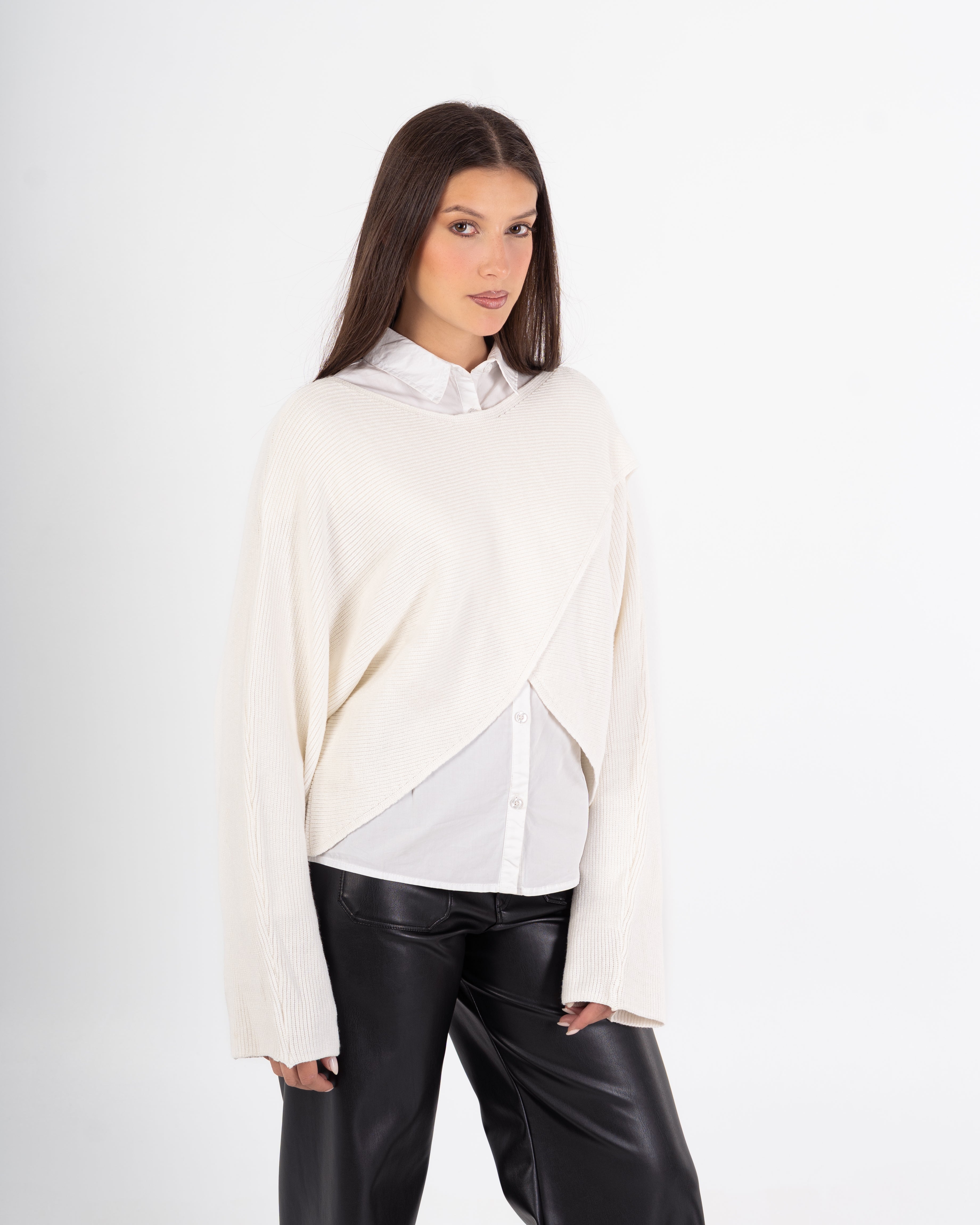 Knitwear Pullover – X-Pattern (Plain)
