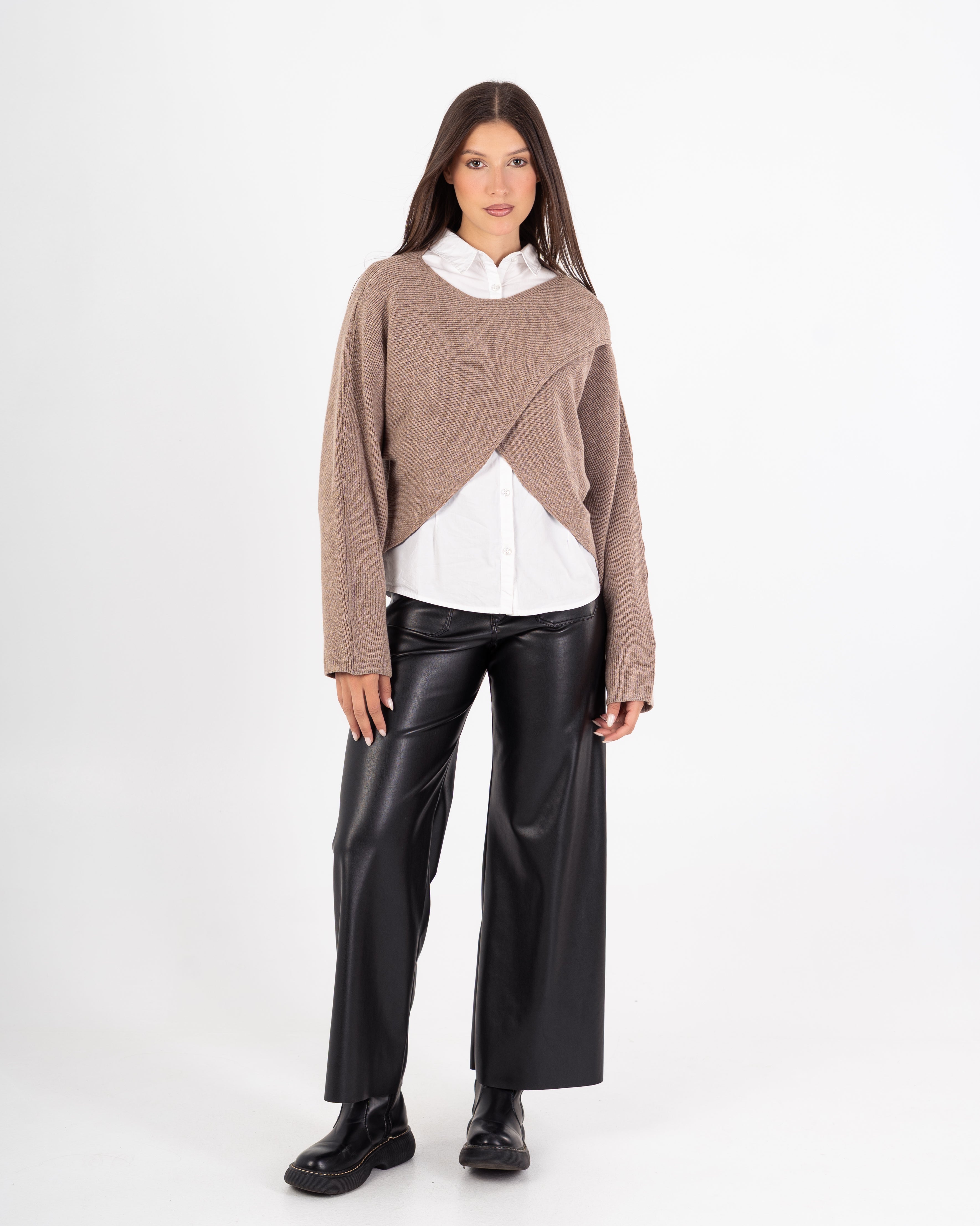 Knitwear Pullover – X-Pattern (Plain)