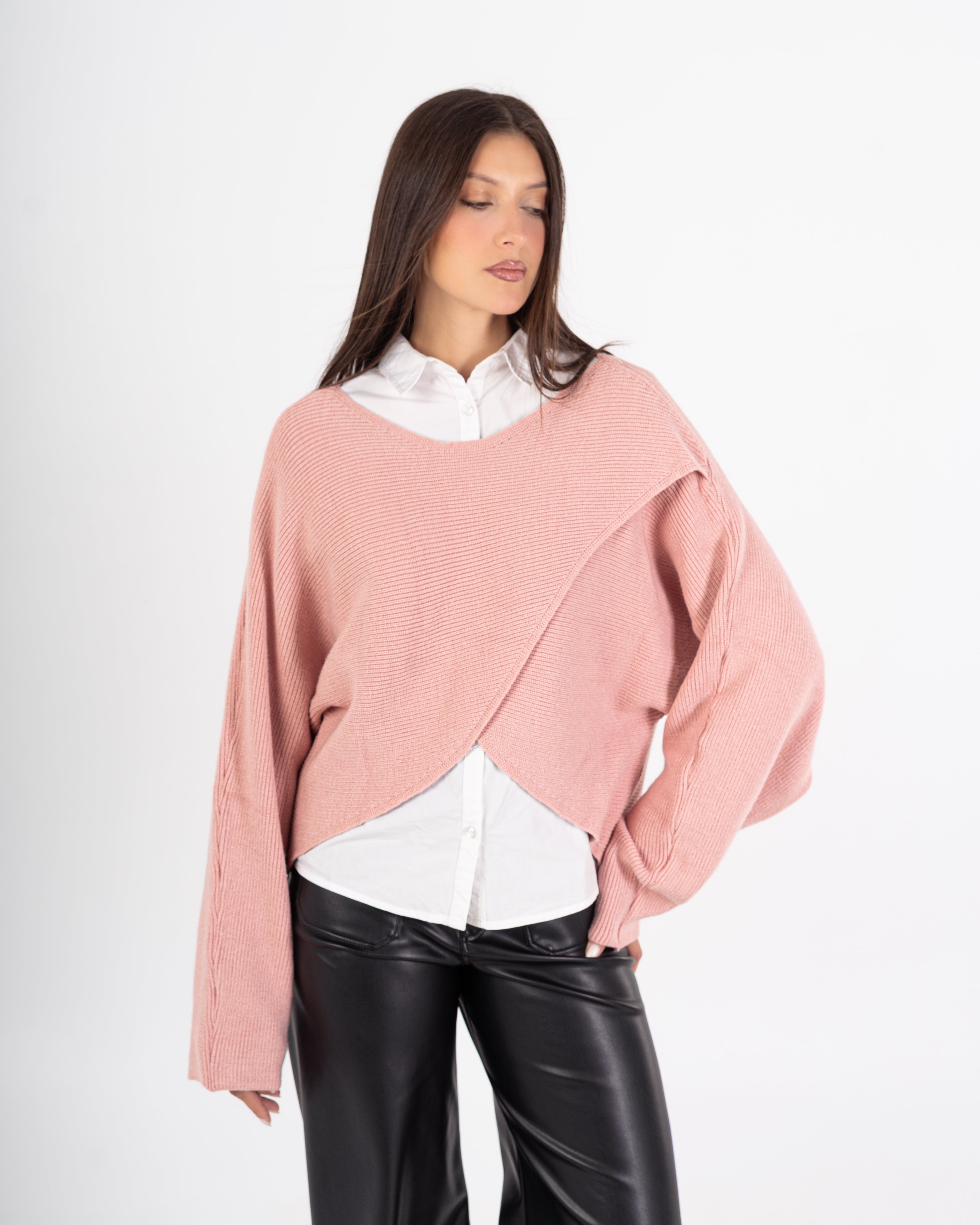 Knitwear Pullover – X-Pattern (Plain)