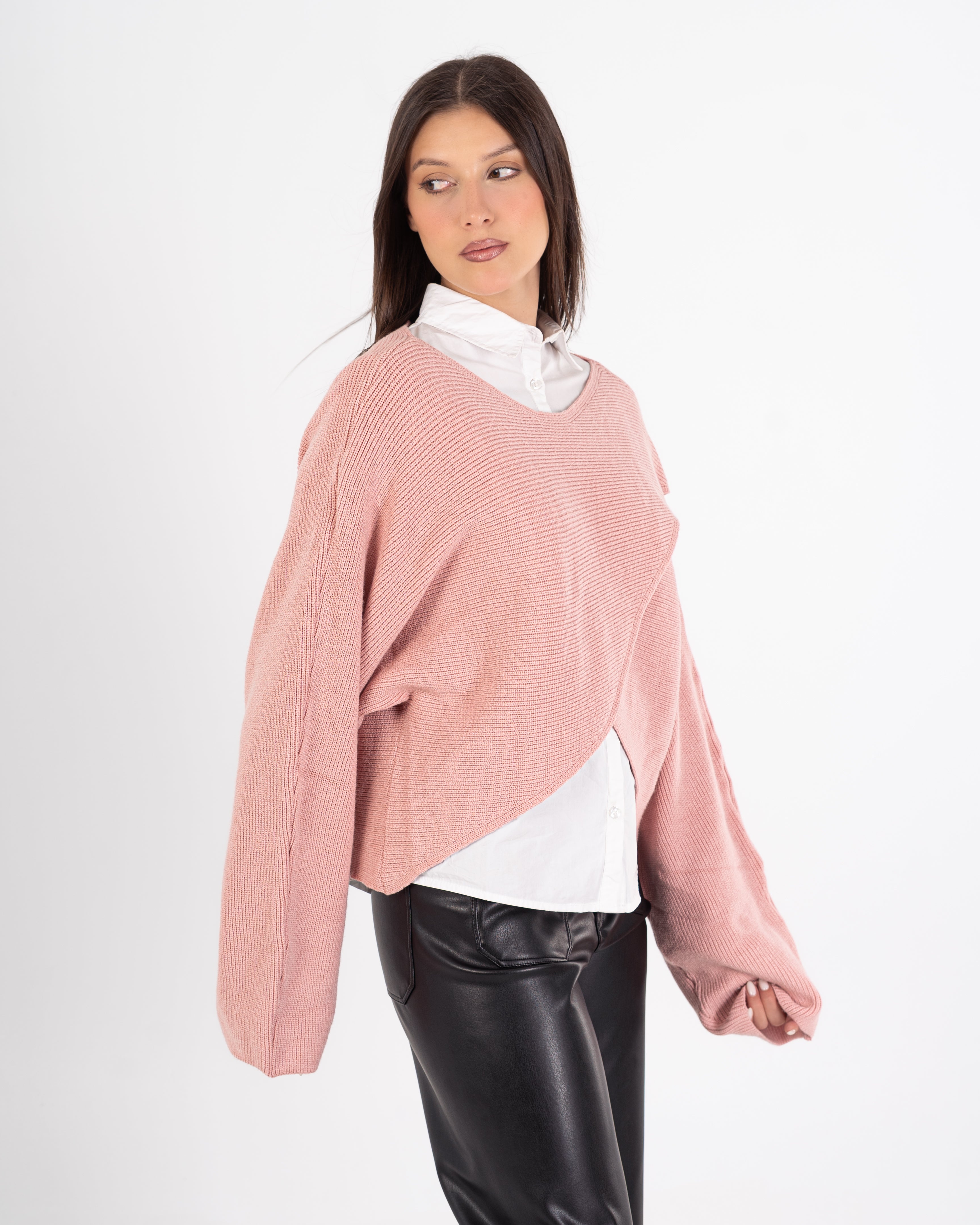 Knitwear Pullover – X-Pattern (Plain)