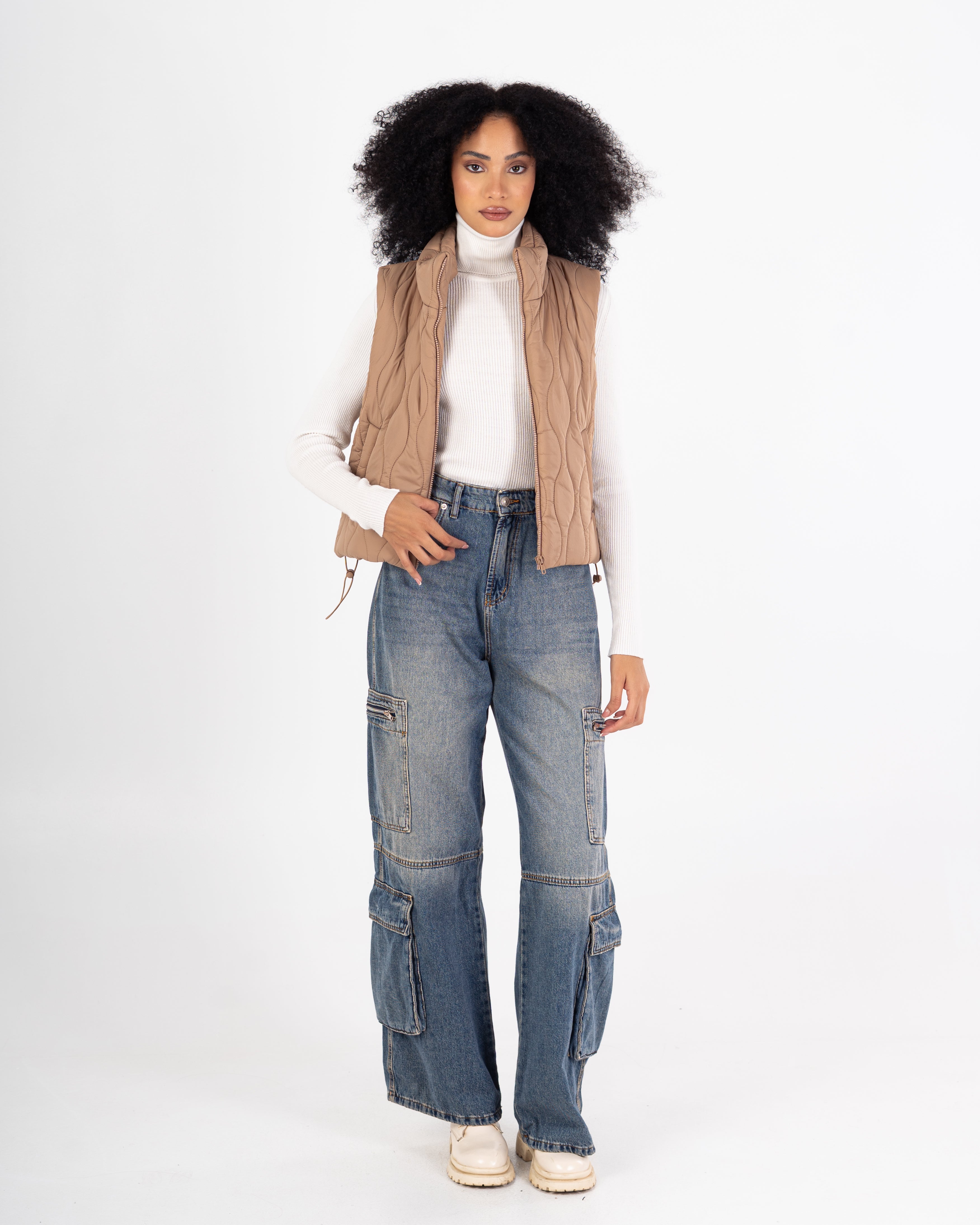 Sleeveless Vest – Plain (With Zipper)