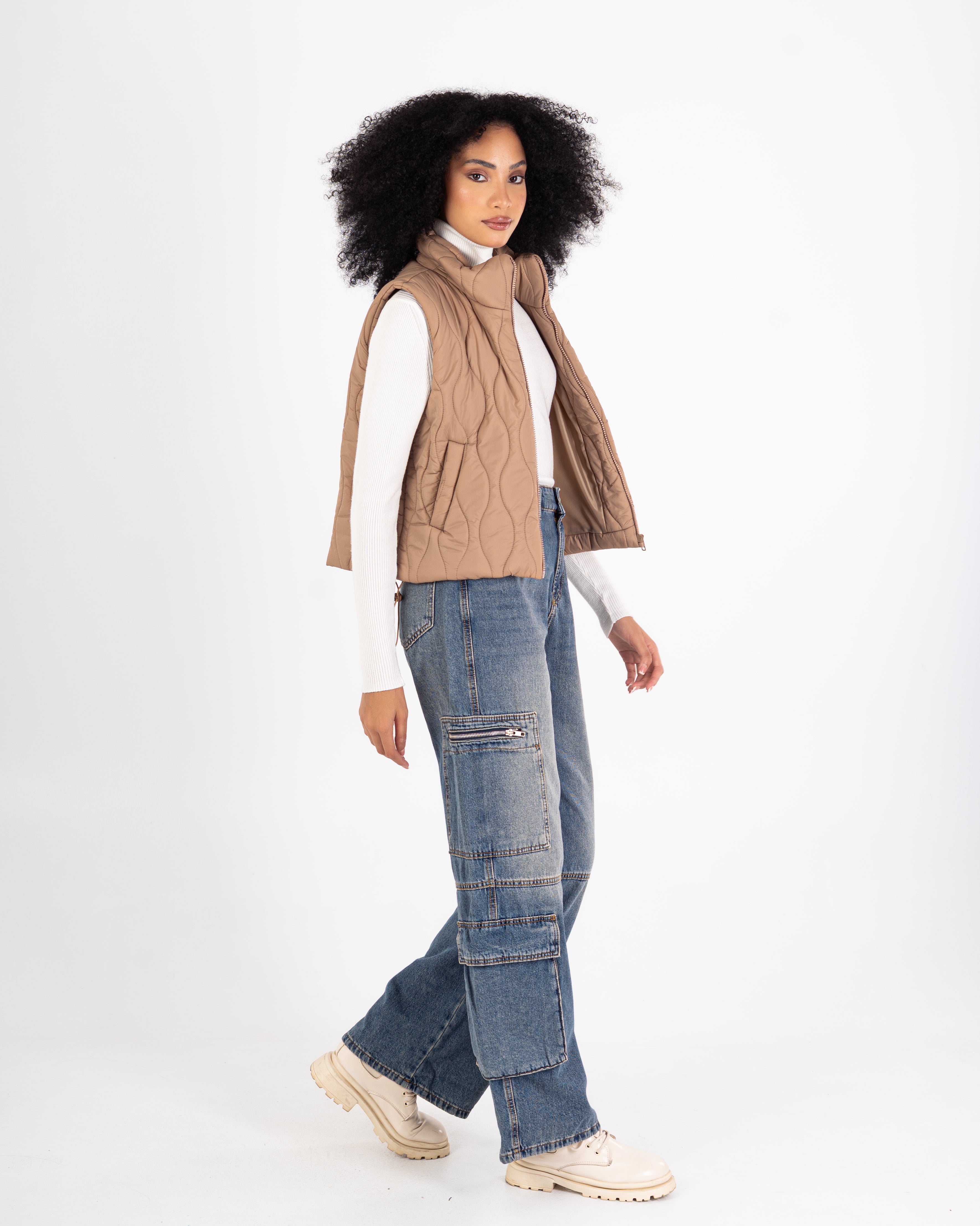 Sleeveless Vest – Plain (With Zipper)