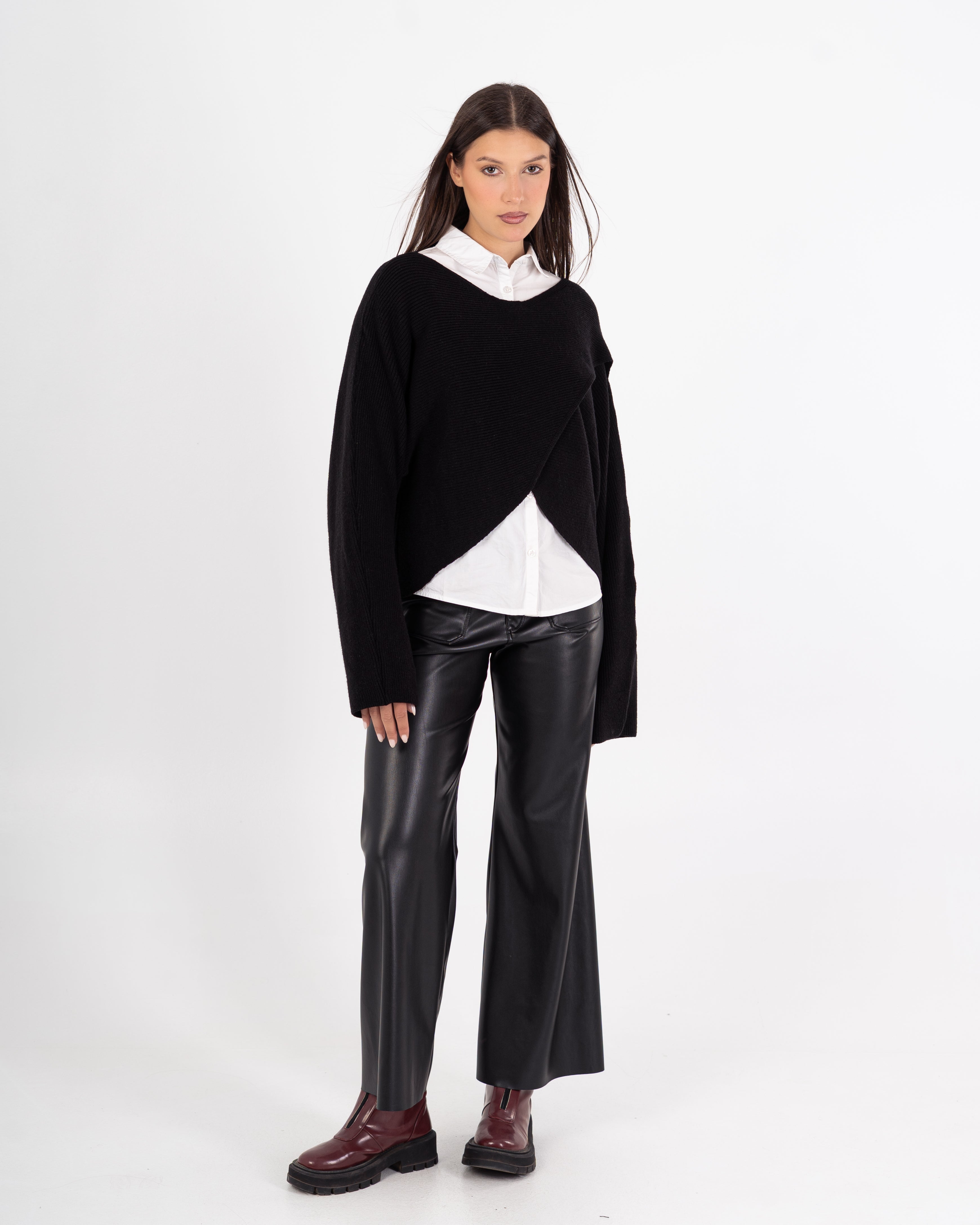 Knitwear Pullover – X-Pattern (Plain)