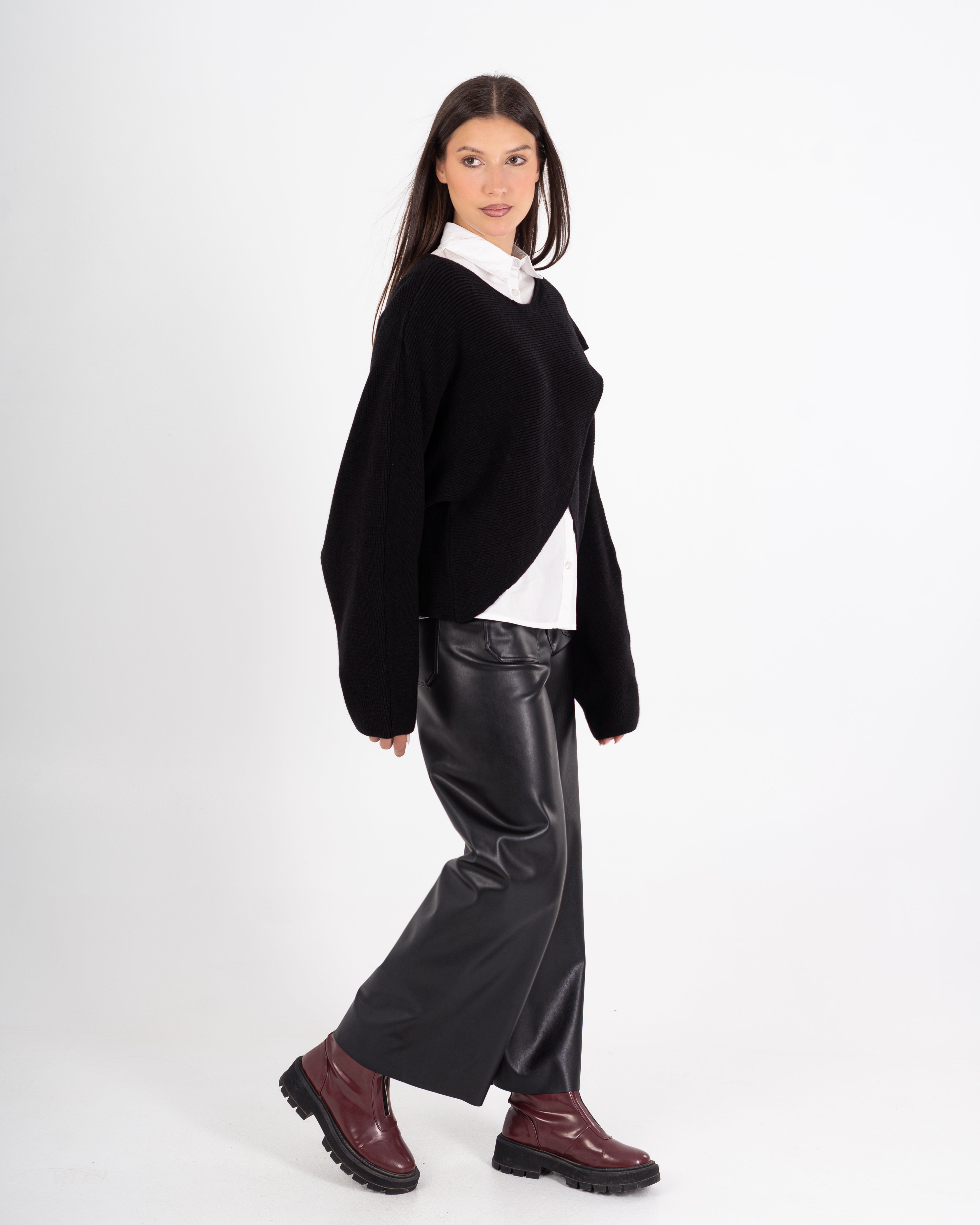 Knitwear Pullover – X-Pattern (Plain)