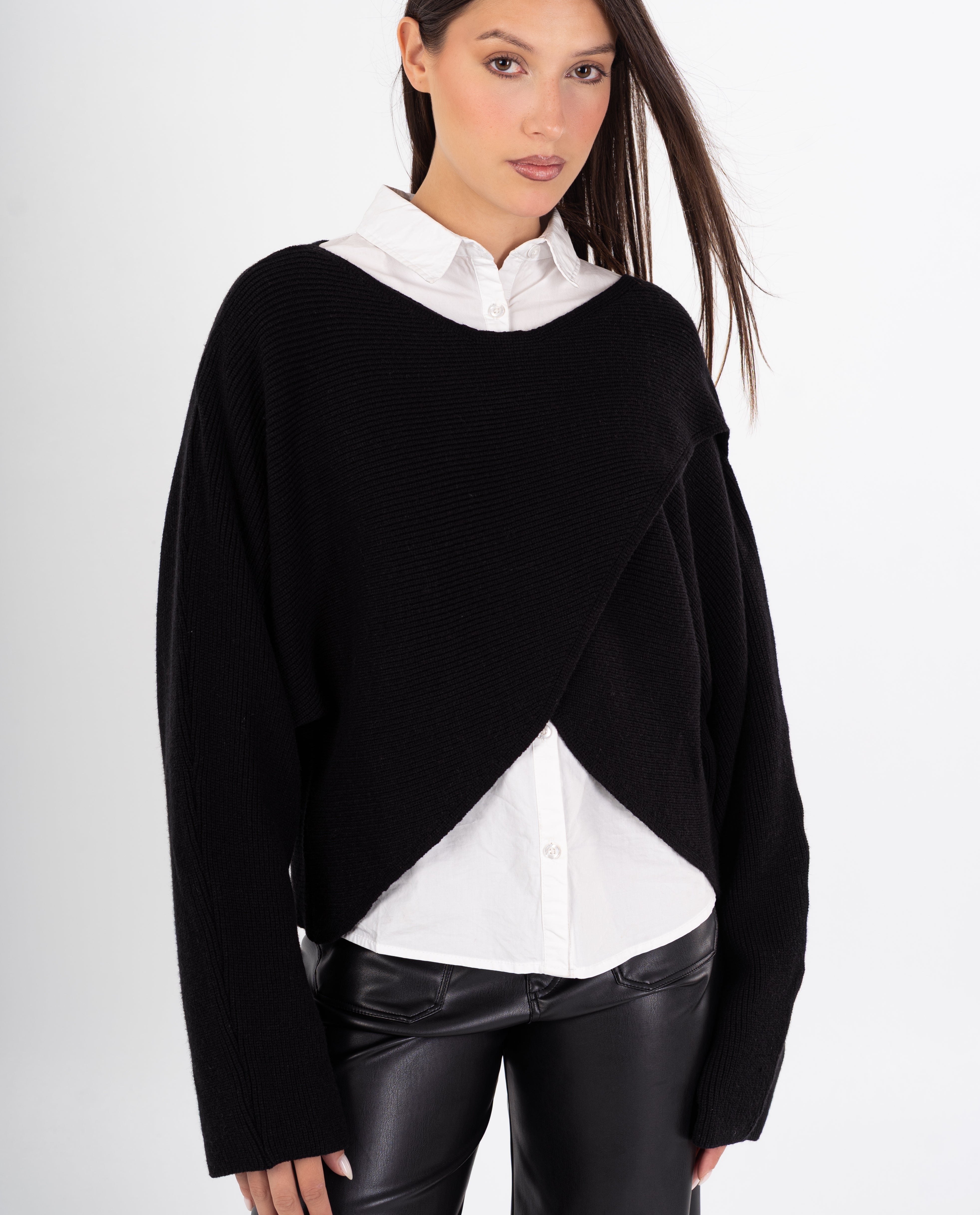 Knitwear Pullover – X-Pattern (Plain)