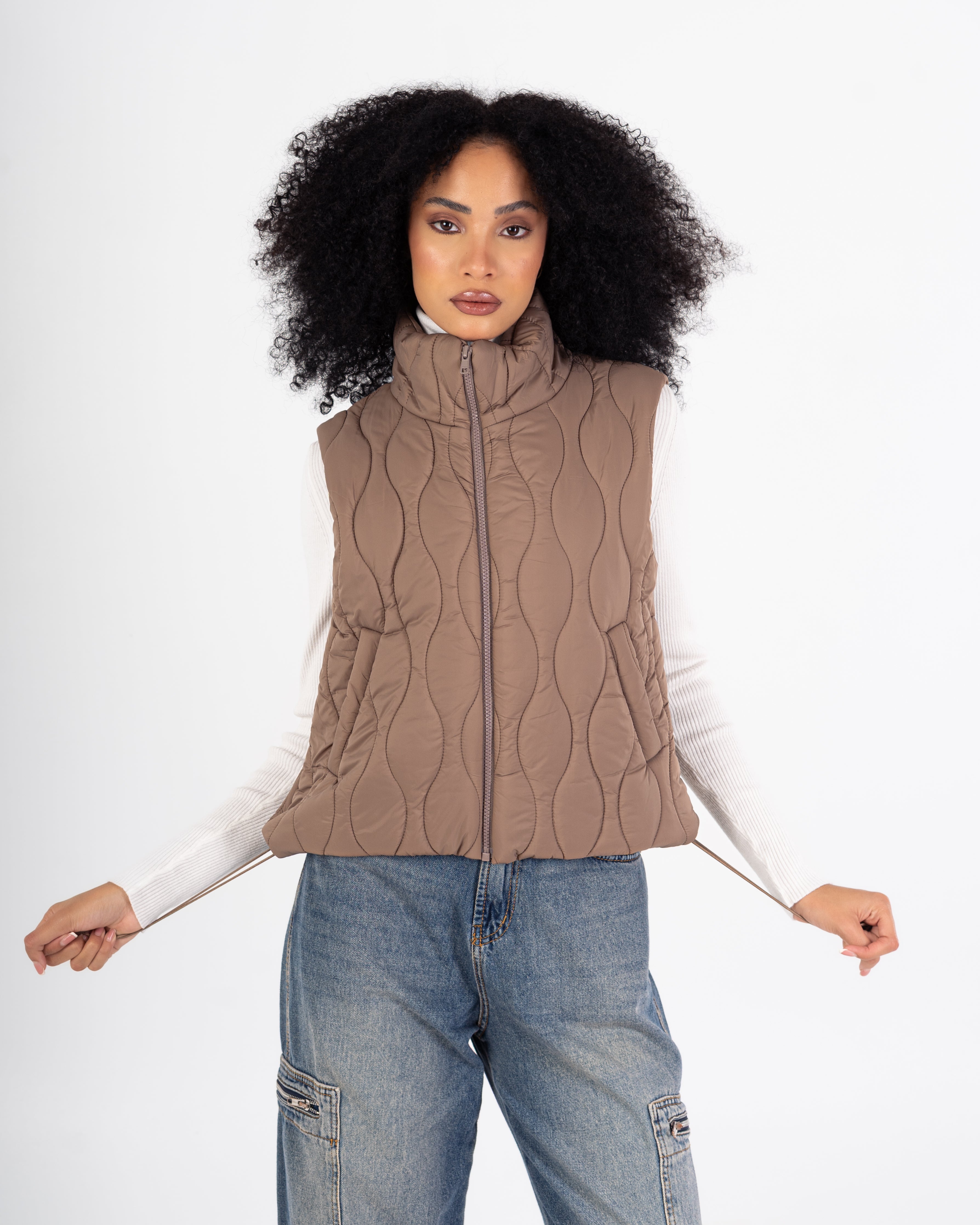 Sleeveless Vest – Plain (With Zipper)