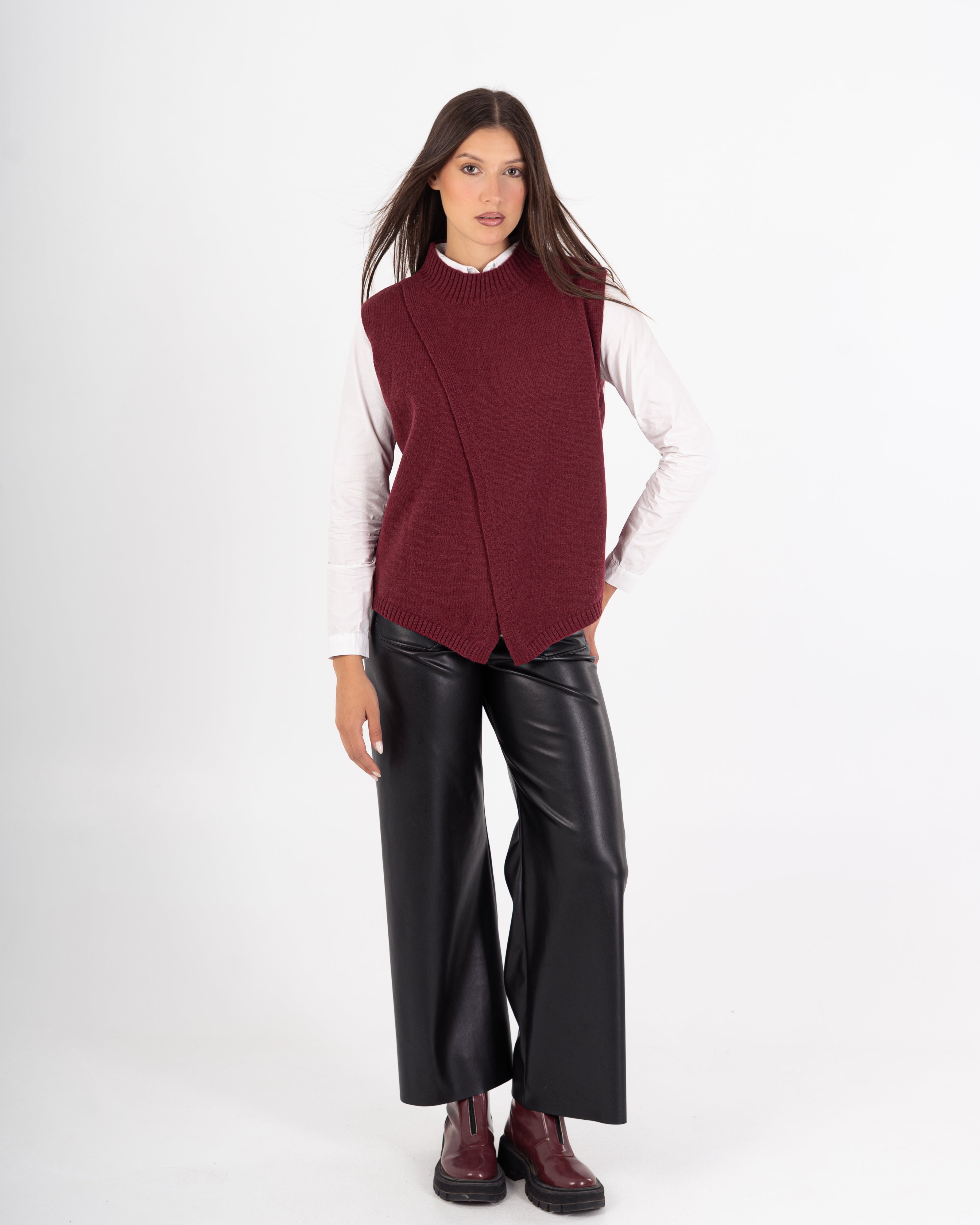 Knitwear Vest – Plain Wide Neck (Multi Colors)