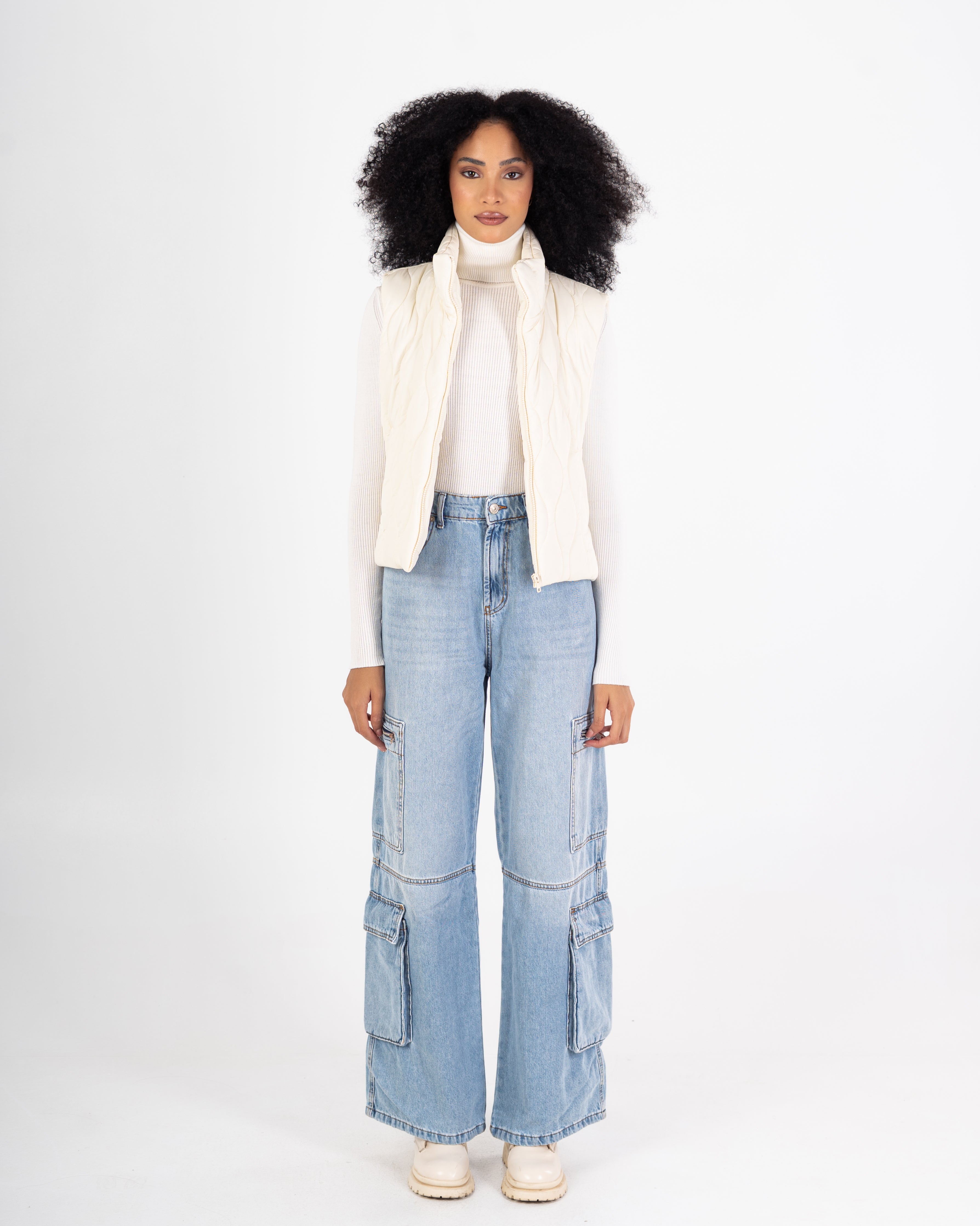 Sleeveless Vest – Plain (With Zipper)