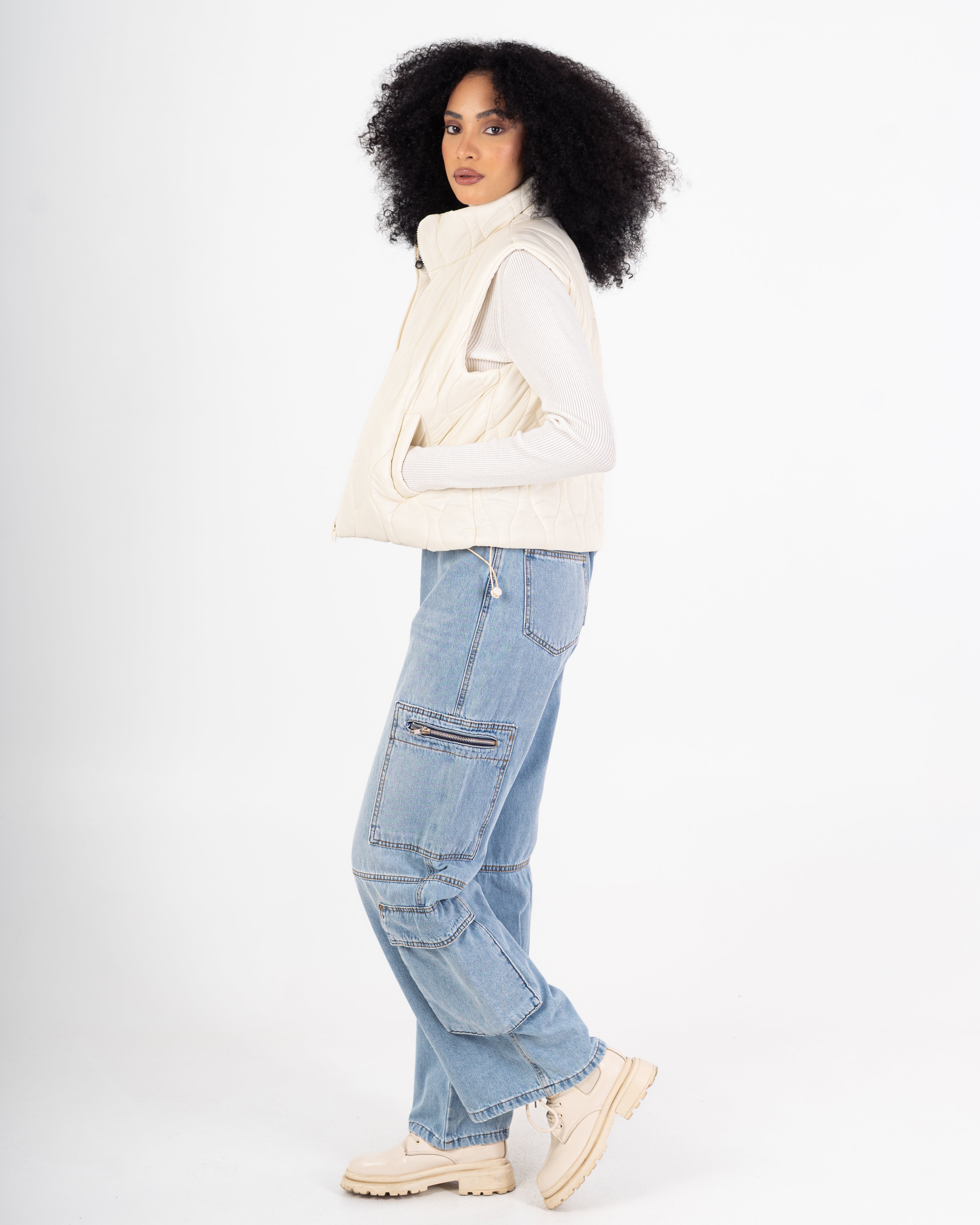 Sleeveless Vest – Plain (With Zipper)