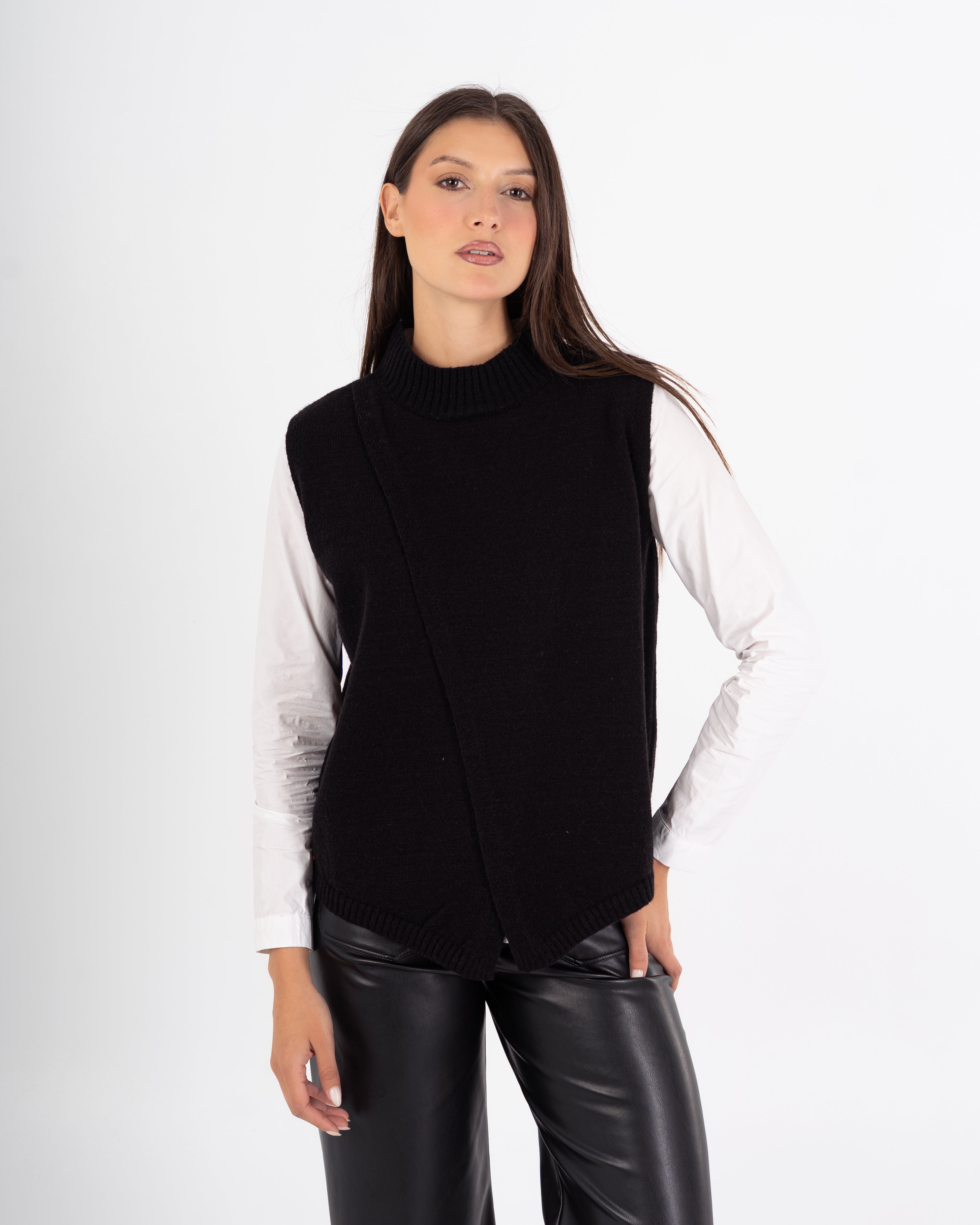 Knitwear Vest – Plain Wide Neck (Multi Colors)