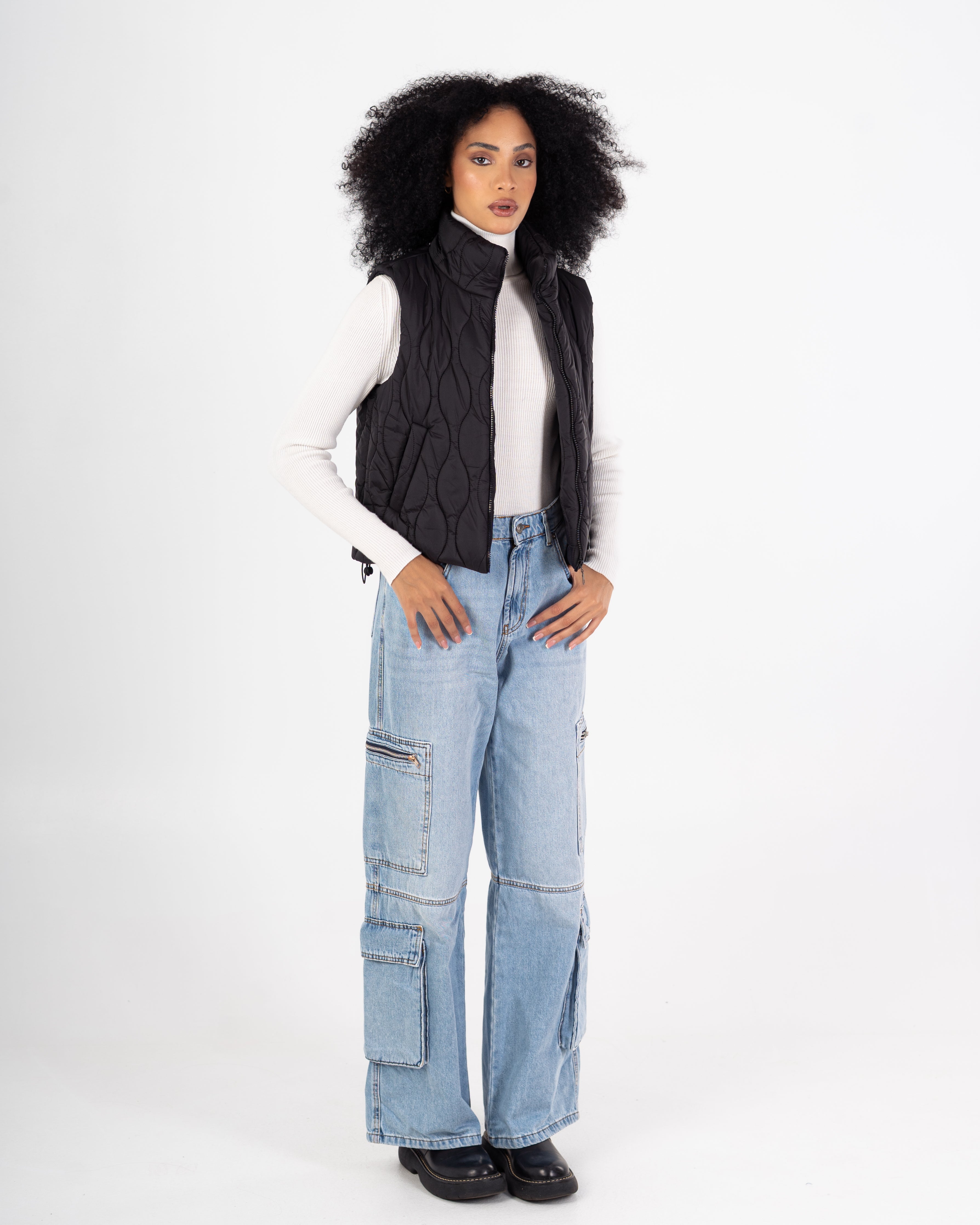 Sleeveless Vest – Plain (With Zipper)