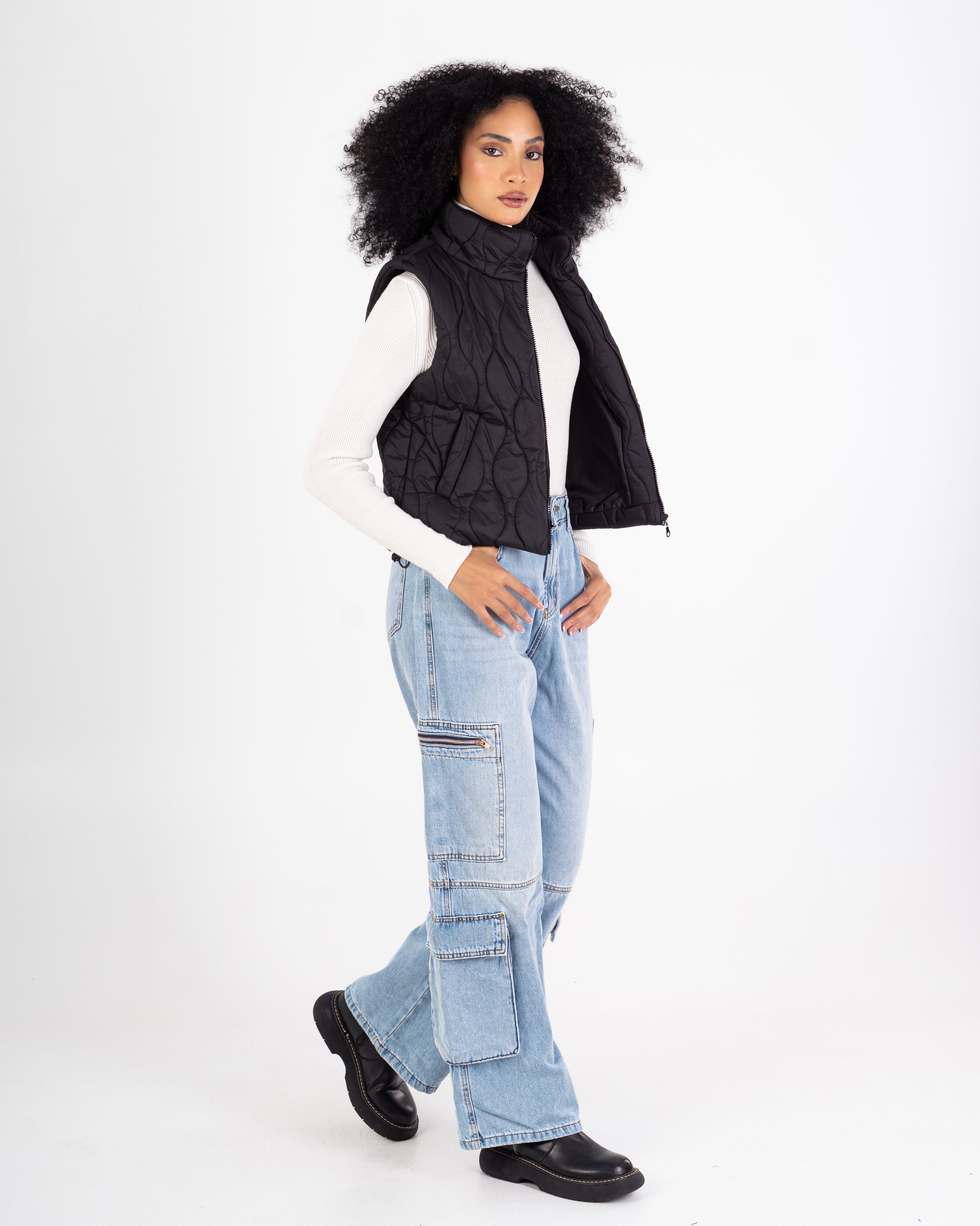 Sleeveless Vest – Plain (With Zipper)