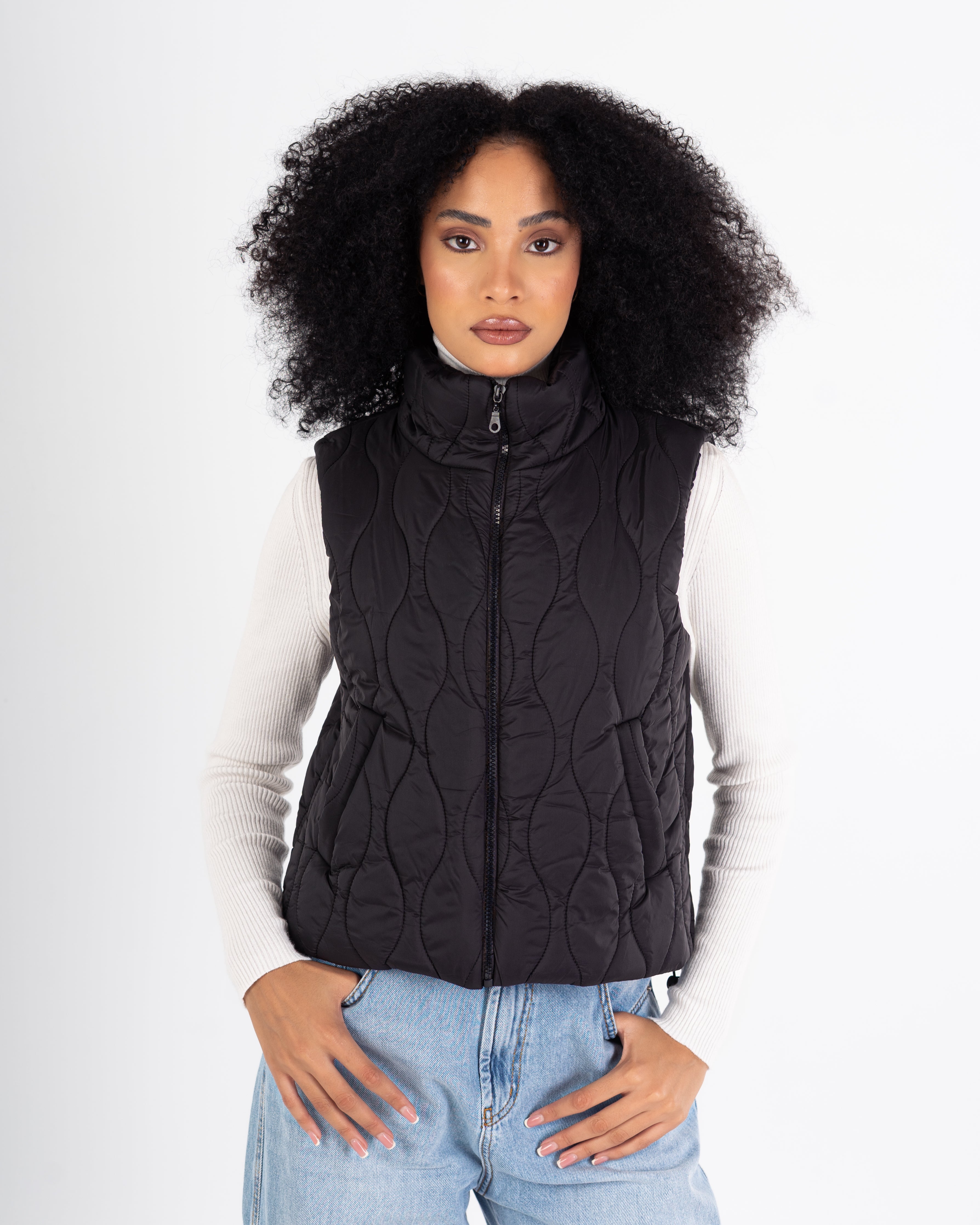 Sleeveless Vest – Plain (With Zipper)