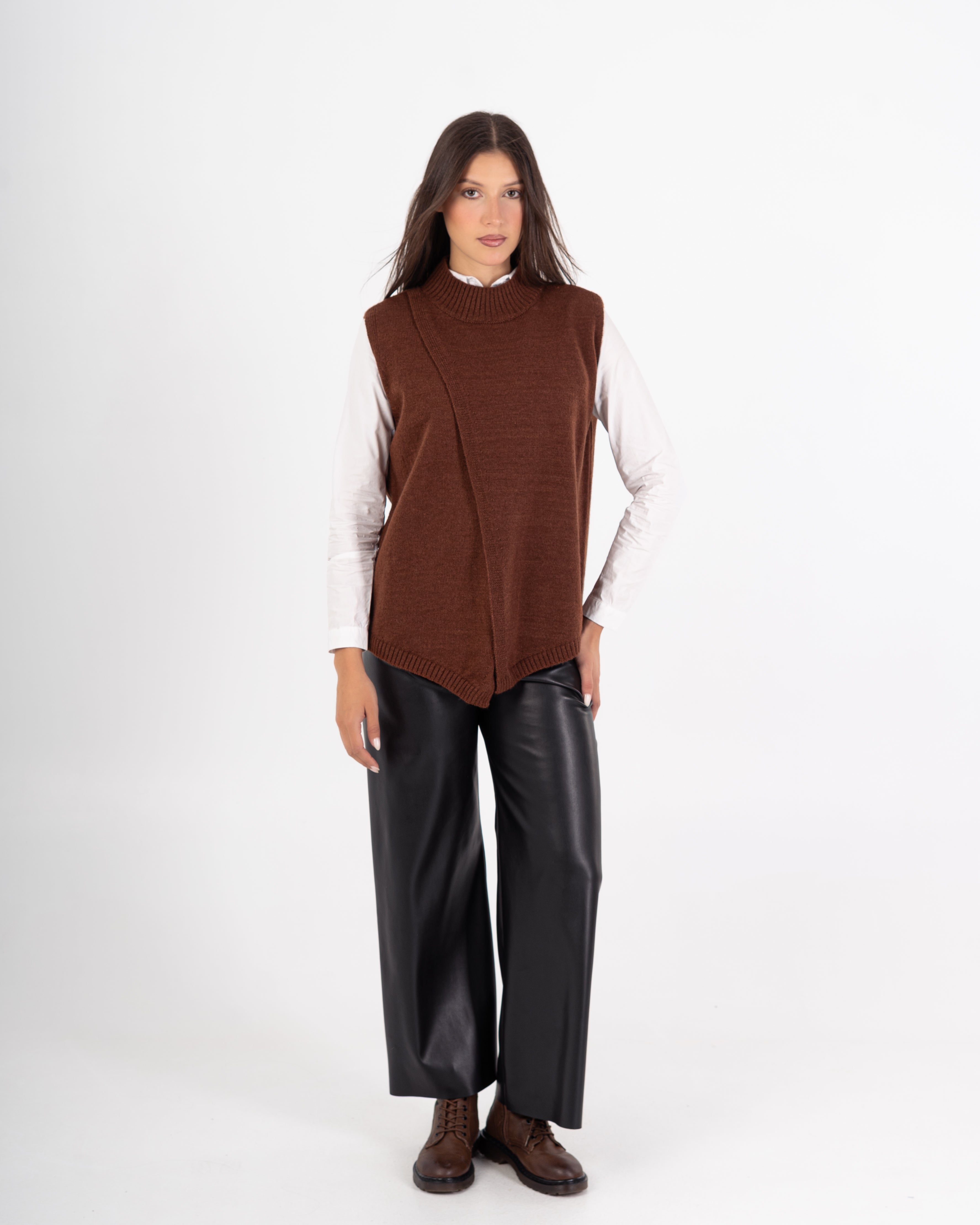 Knitwear Vest – Plain Wide Neck (Multi Colors)