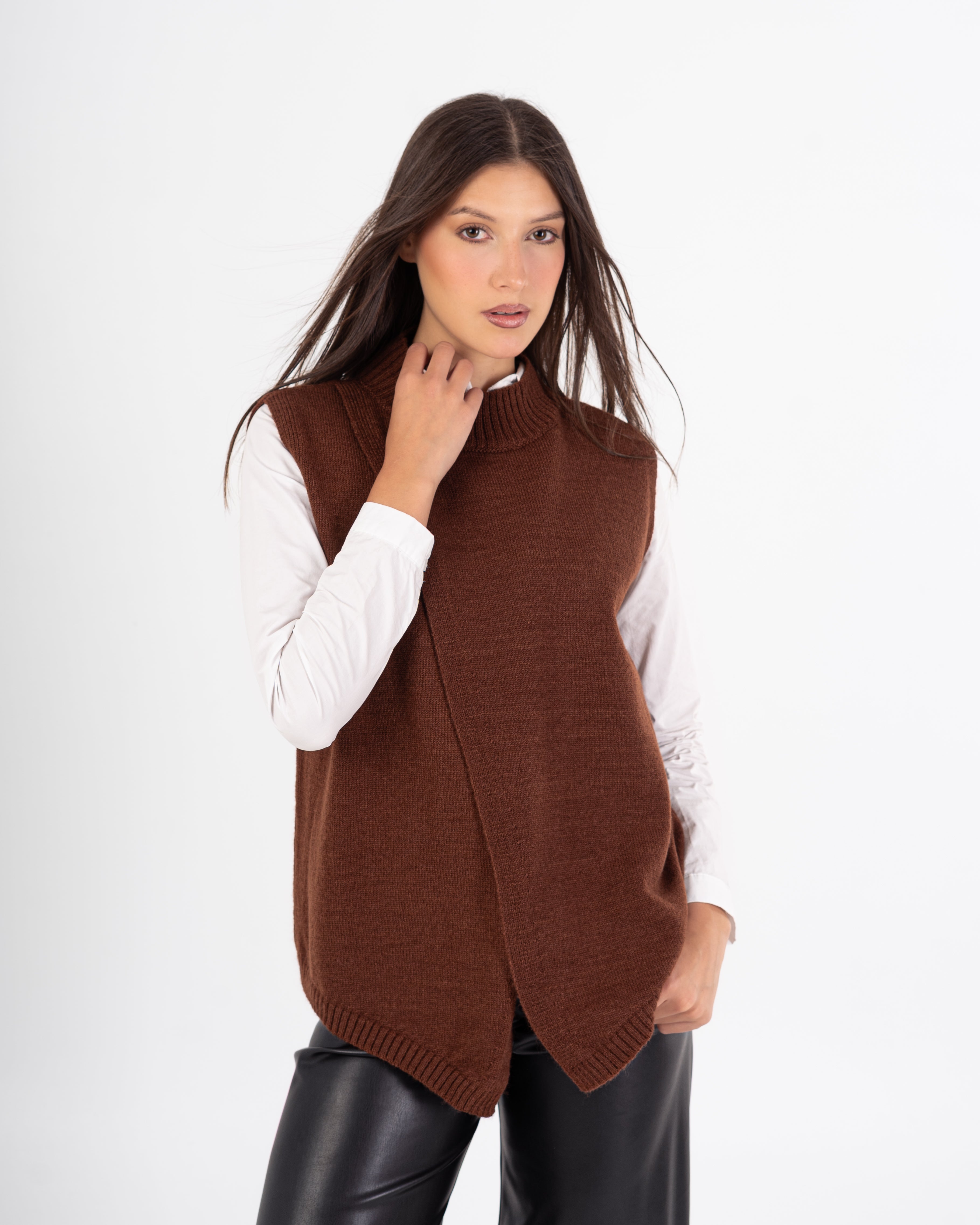 Knitwear Vest – Plain Wide Neck (Multi Colors)