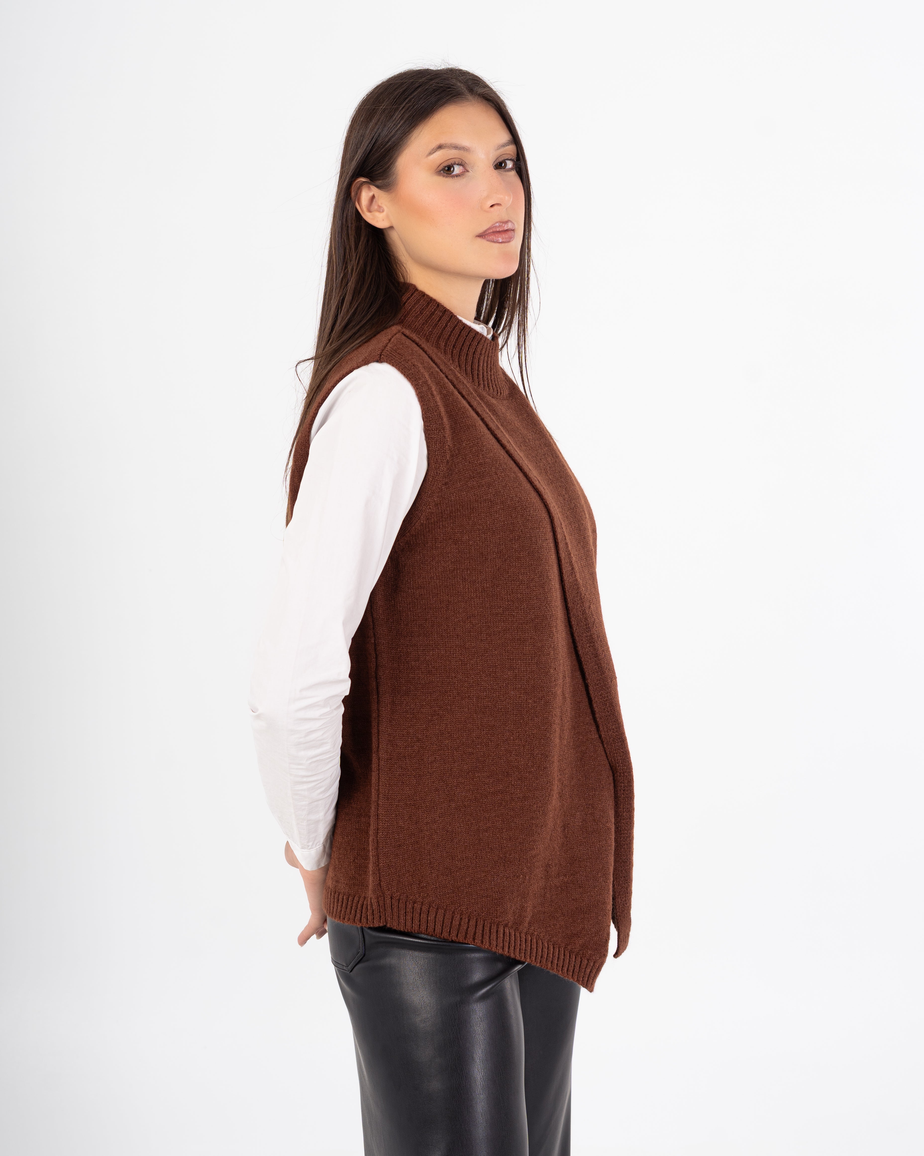 Knitwear Vest – Plain Wide Neck (Multi Colors)