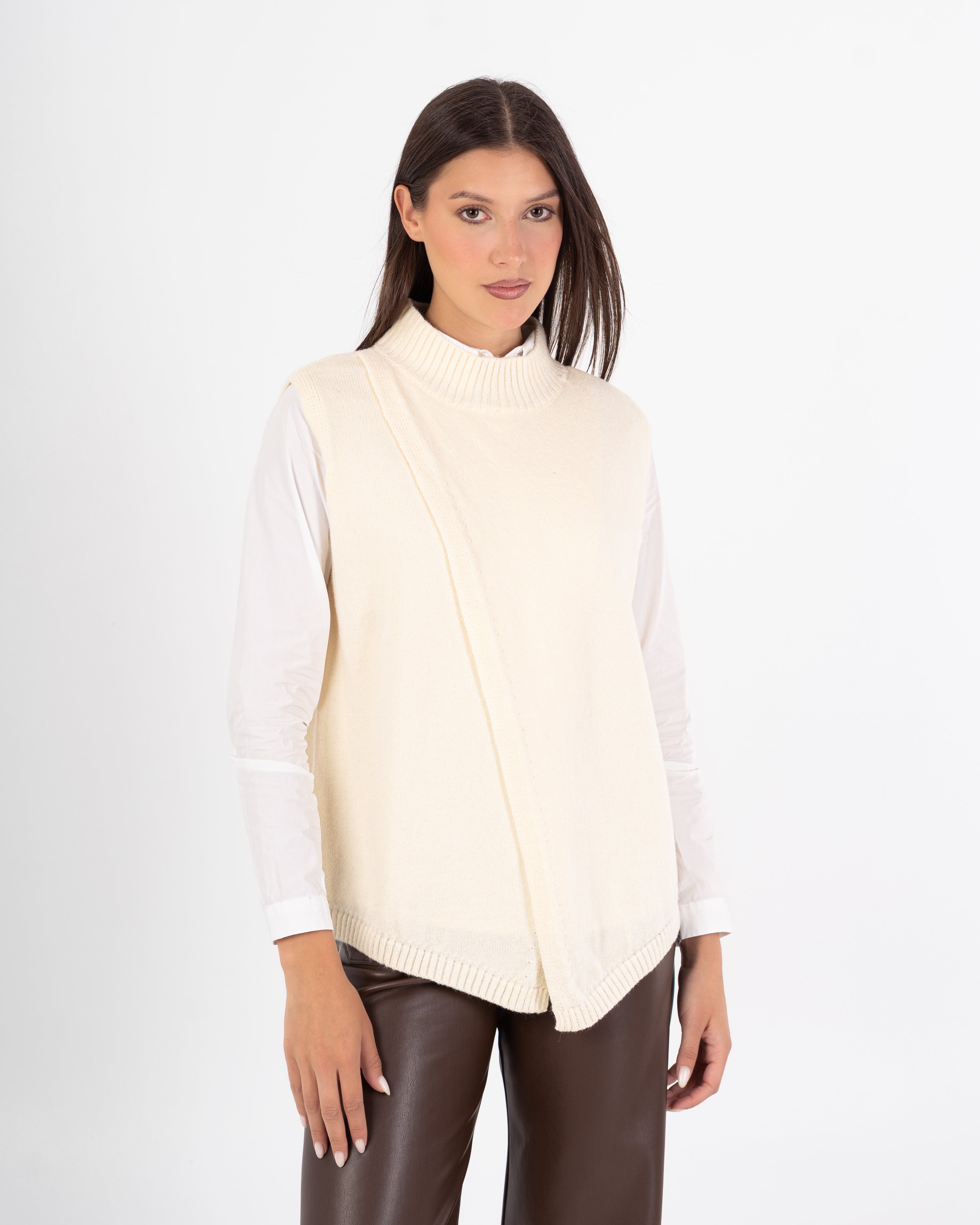 Knitwear Vest – Plain Wide Neck (Multi Colors)