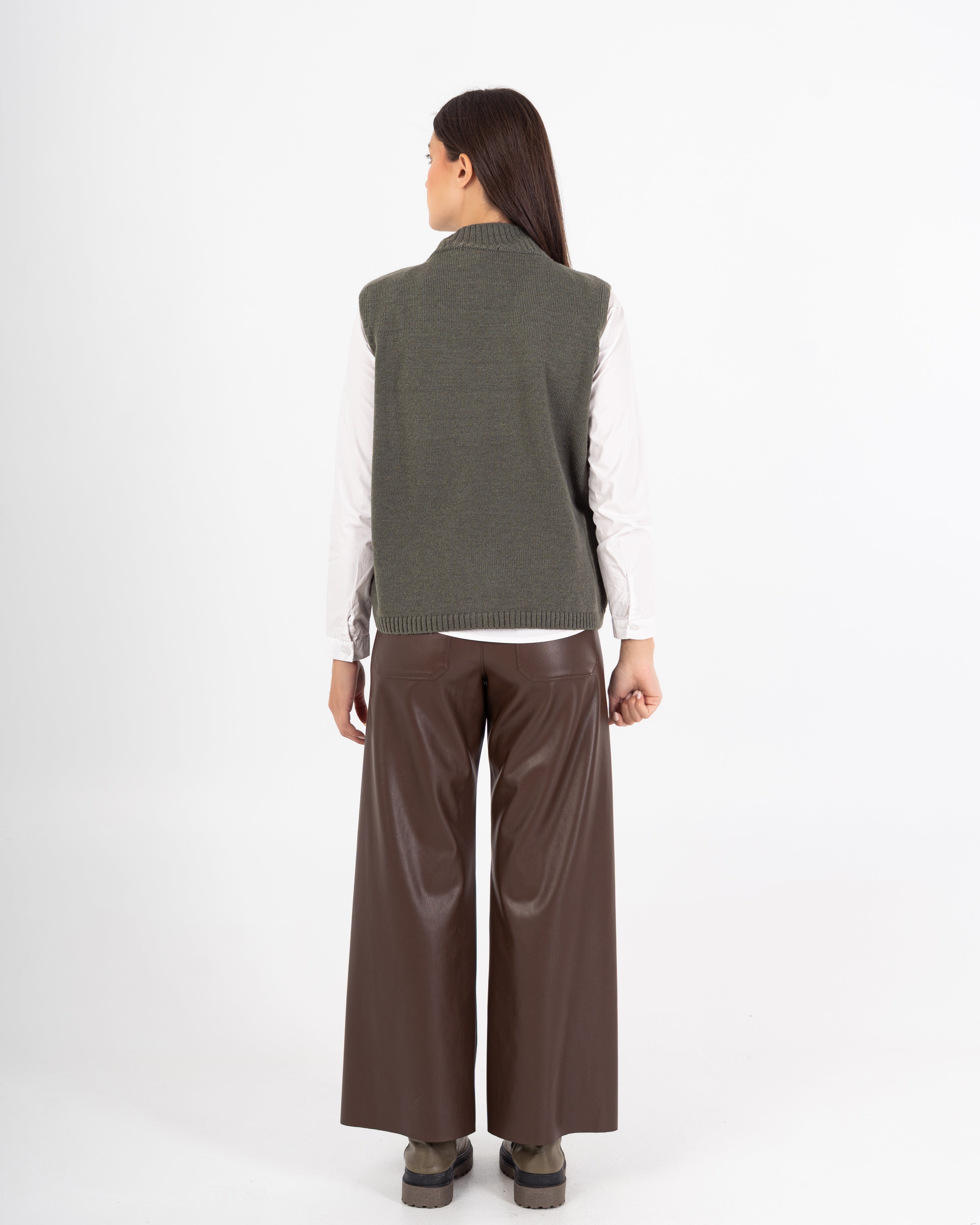 Knitwear Vest – Plain Wide Neck (Multi Colors)