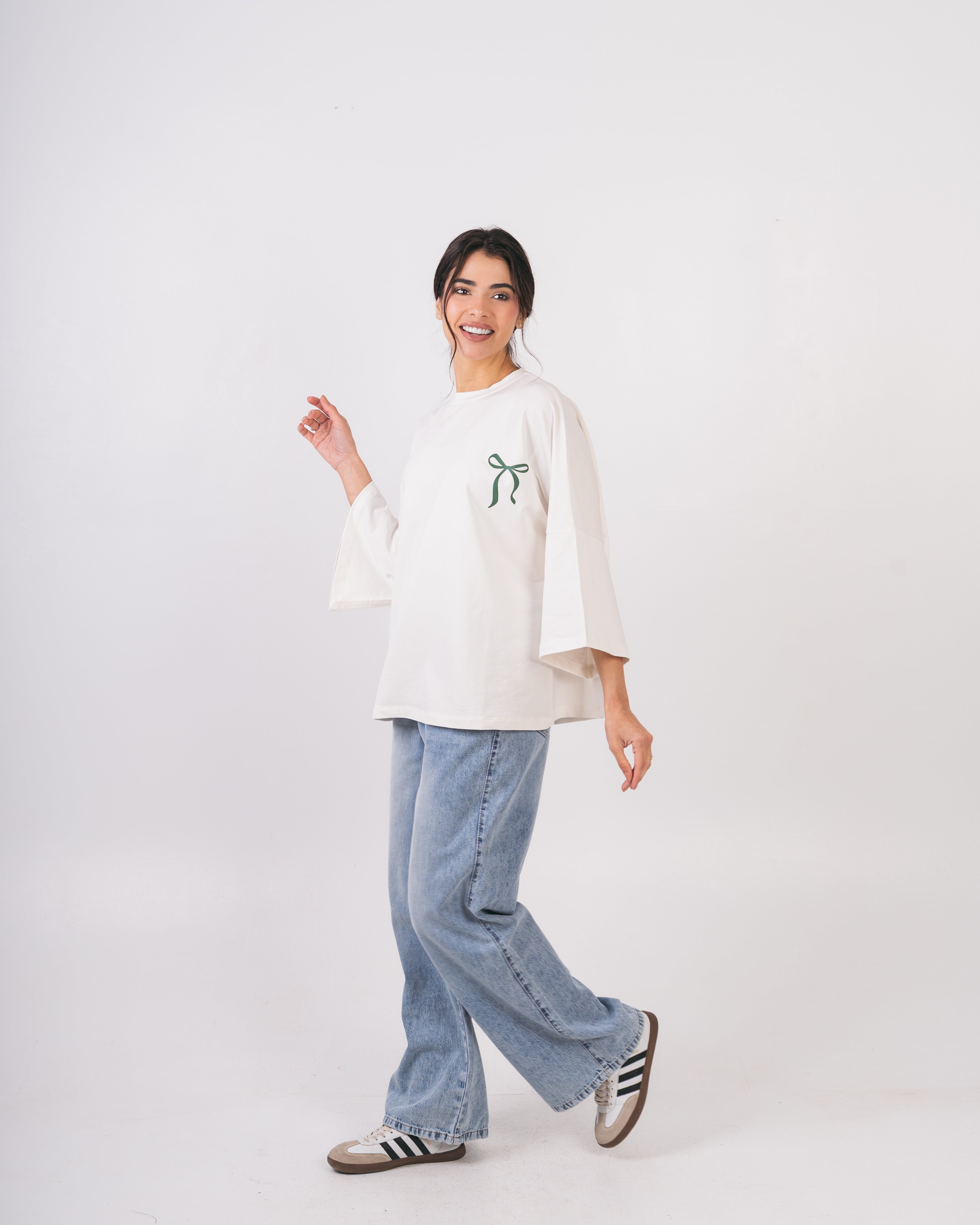 Bow Back Print T-Shirt